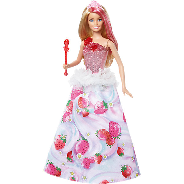 Кукла Barbie Конфетная принцесса, Кукла Barbie Конфетная принцесса,Популярные игрушки<br><br><br>Ширина мм: 325<br>Глубина мм: 233<br>Высота мм: 76<br>Вес г: 300<br>Возраст от месяцев: 36<br>Возраст до месяцев: 72<br>Пол: Женский<br>Возраст: Детский<br>SKU: 6739673
