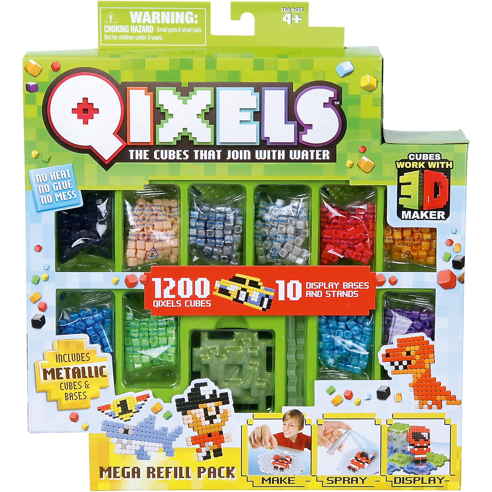 QIXELS Дополнительный набор кубиков Qixels QIXELS Дополнительный набор кубиков Qixels3D-ручки<br>Еще больше возможностей с дополнительным набором! Состав набора: 1200 кубиков, 10 опор и 10 баз.<br><br>Ширина мм: 55<br>Глубина мм: 290<br>Высота мм: 260<br>Вес г: 493<br>Возраст от месяцев: 60<br>Возраст до месяцев: 1188<br>Пол: Унисекс<br>Возраст: Детский<br>SKU: 6742251