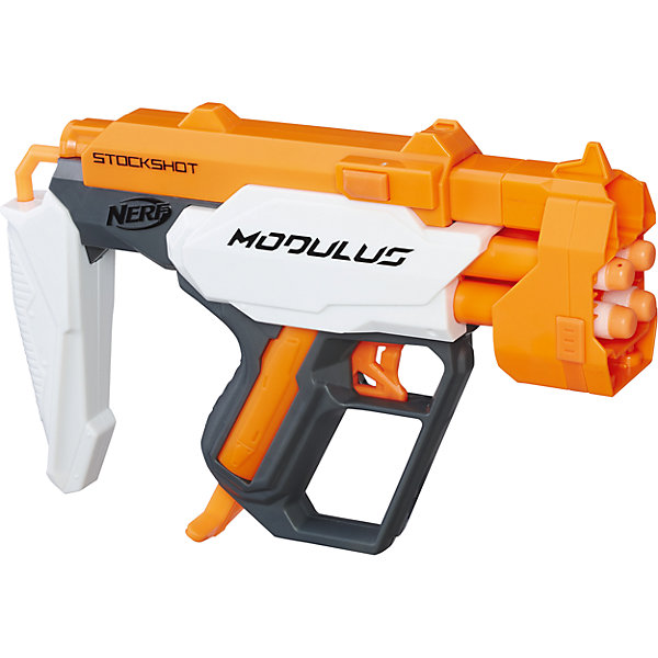 Бластер Модулус, Nerf, C0389/С0391, Hasbro Бластер Модулус, Nerf, C0389/С0391, HasbroИдеи подарков<br>Характеристики:<br><br>• возраст: от 8 лет;<br>• материал: пластик;<br>• в комплекте: бластер, 4 патрона;<br>• размер упаковки: 38,1х27,9х6 см;<br>• вес упаковки: 544 гр.;<br>• страна производитель: Китай.<br><br>Бластер «Модулус» Nerf Hasbro позволит устроить захватывающие сражения или соревнования по стрельбе. У бластера удобная рукоять и прицел. В комплект входят 4 стрелы, которые заряжаются в бластер все одновременно. У всех стрел мягкий наконечник, что исключает травмы во время игры.<br><br>Бластер «Модулус» Nerf Hasbro можно приобрести в нашем интернет-магазине.<br><br>Ширина мм: 60<br>Глубина мм: 381<br>Высота мм: 279<br>Вес г: 544<br>Возраст от месяцев: 96<br>Возраст до месяцев: 2147483647<br>Пол: Унисекс<br>Возраст: Детский<br>SKU: 6751490