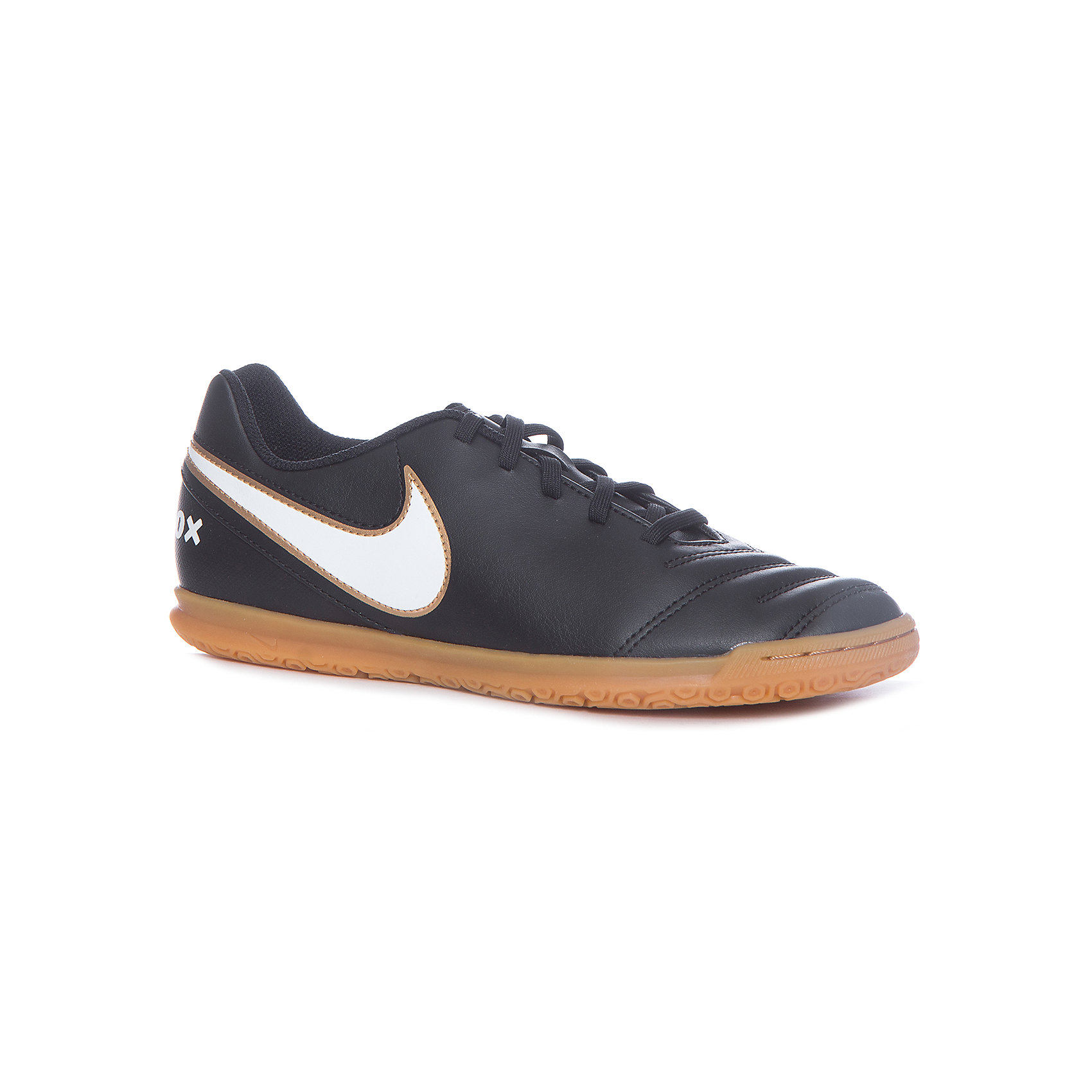 Кеды Nike JR Tiempo Rio III Кеды Nike JR Tiempo Rio IIIКеды<br>Характеристики товара:<br><br>• цвет: черный<br>• внешний материал: искусственная кожа<br>• внутренний материал: текстиль<br>• стелька: текстиль, ЭВА<br>• подошва: резина<br>• вставка в подошве для мягкой амортизации<br>• тип застежки: шнурки<br>• сезон: демисезон<br>• температурный режим: от +10°С до +20°С<br>• устойчивая подошва<br>• защищенный мыс и пятка<br>• страна бренда: США<br>• страна изготовитель: Индонезия<br><br>Классические бутсы Tiempo Rio III IC от Nike отличный вариант для игры в футбол. Спортивные кеды на шнурках подходят для занятий как на свежем воздухе, так и в помещении. Стелька EVA с текстильной поверхностью обеспечивает комфорт и отличную амортизацию. Подошва с рифлением гарантирует отличное сцепление с любым покрытием.<br><br>Кеды NIKE (Найк) можно купить в нашем интернет-магазине.<br><br>Ширина мм: 250<br>Глубина мм: 150<br>Высота мм: 150<br>Вес г: 250<br>Цвет: черный<br>Возраст от месяцев: 120<br>Возраст до месяцев: 132<br>Пол: Мужской<br>Возраст: Детский<br>Размер: 34,31.5,34.5,35.5,36.5,37,32<br>SKU: 6758806