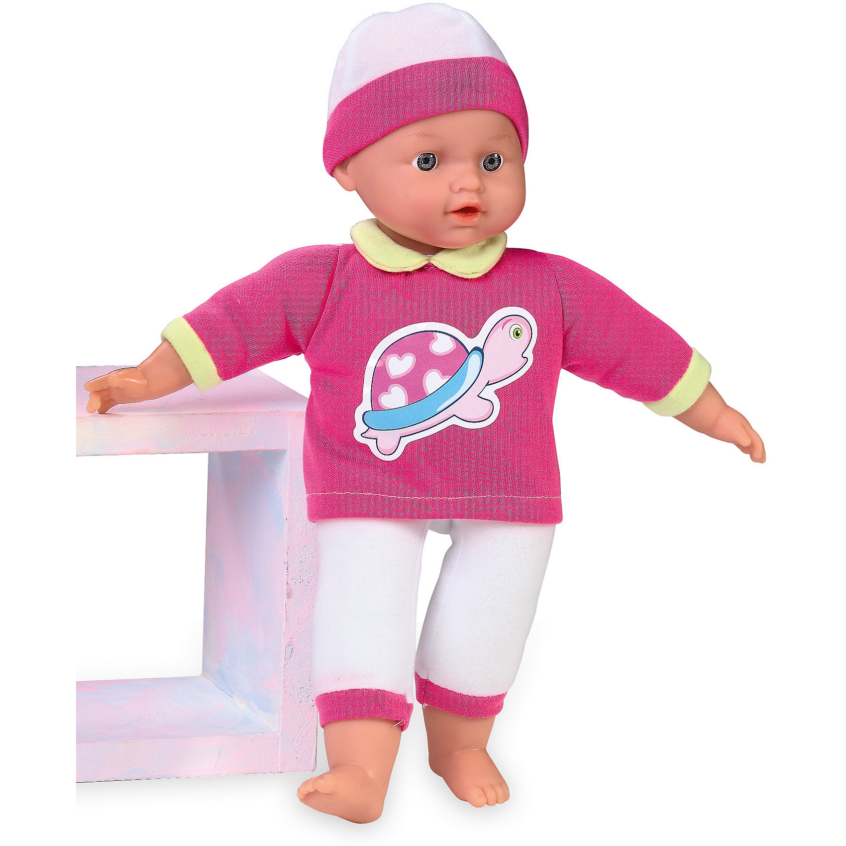 Кукла Tiny Baby, плачет, Loko Toys Кукла Tiny Baby, плачет, Loko ToysКуклы-пупсы<br>Характеристики товара:<br><br>• возраст: от 10 месяцев;<br>• материал: пластик, текстиль, ПВХ;<br>• в комплекте: кукла, футболка, фигурка медвежонка;<br>• высота куклы: 30 см;<br>• тип батареек: 3 батарейки LR44;<br>• наличие батареек: в комплекте;<br>• размер упаковки: 32х19х9,5 см;<br>• вес упаковки: 430 гр.;<br>• страна производитель: Китай;<br>• товар представлен в ассортименте, нет возможности выбрать конкретную расцветку.<br><br>Кукла «Tiny Baby» Loko Toys одета в мягкий уютный костюмчик и шапочку. Игра с куклой привьет девочке любовь, чувство ответственности, заботы и помощи окружающим. Нажав на животик, кукла начнет плакать, а маленькая заботливая мама может покачать пупса и успокоить.<br><br>Куклу «Tiny Baby» Loko Toys можно приобрести в нашем интернет-магазине.<br><br>Ширина мм: 190<br>Глубина мм: 95<br>Высота мм: 320<br>Вес г: 430<br>Возраст от месяцев: 10<br>Возраст до месяцев: 2147483647<br>Пол: Женский<br>Возраст: Детский<br>SKU: 6759064