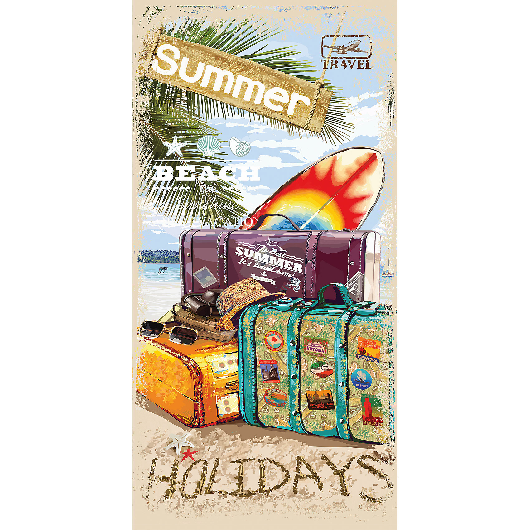 Полотенце 70*140 Summer Voyage, Mona Liza Полотенце 70*140 Summer Voyage, Mona LizaПляжные полотенца<br>Мягкое полотенце с оригинальным принтом. Состав 30% велюр, 70% хлопок<br><br>Ширина мм: 250<br>Глубина мм: 10<br>Высота мм: 370<br>Вес г: 350<br>Возраст от месяцев: 84<br>Возраст до месяцев: 600<br>Пол: Унисекс<br>Возраст: Детский<br>SKU: 6765289