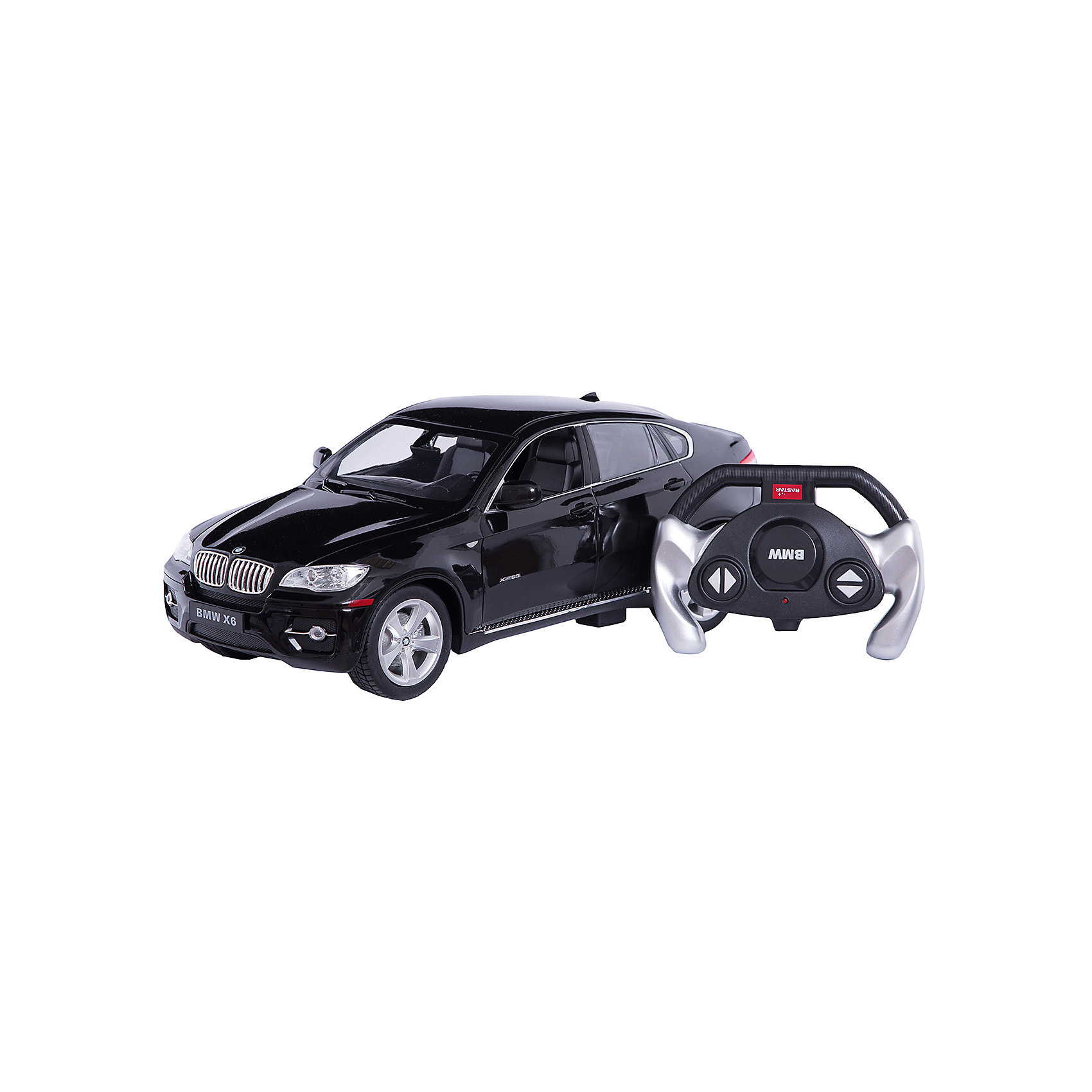 Радиоуправляемая машина BMW X6 1:14, Rastar, черная Радиоуправляемая машина BMW X6 1:14, Rastar, чернаяРадиоуправляемый транспорт<br><br><br>Ширина мм: 455<br>Глубина мм: 215<br>Высота мм: 195<br>Вес г: 1360<br>Возраст от месяцев: 72<br>Возраст до месяцев: 2147483647<br>Пол: Мужской<br>Возраст: Детский<br>SKU: 6767706