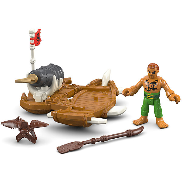Базовая фигурка пирата Captain Kid & Surf Board, Imaginext, Fisher Price Базовая фигурка пирата Captain Kid & Surf Board, Imaginext, Fisher PriceФигурки из мультфильмов<br>Характеристики товара:<br><br>• возраст: от 3 лет;<br>• материал: пластик;<br>• в комплекте: фигурка, аксессуары;<br>• размер упаковки: 16х19х6,5 см;<br>• вес упаковки: 213 гр.;<br>• страна производитель: Китай.<br><br>Базовая фигурка пирата Captain Kid & Surf Board Imaginext Fisher Price позволит детям устроить невероятные интересные игры про пиратов. В комплекте фигурка, у которой подвижные руки и ноги. В руках у пирата оружие. Он плывет на доске, на которой стоит пушка. Игрушка выполнена из качественного безопасного пластика.<br><br>Базовую фигурку пирата Captain Kid & Surf Board Imaginext Fisher Price можно приобрести в нашем интернет-магазине.<br><br>Ширина мм: 160<br>Глубина мм: 65<br>Высота мм: 190<br>Вес г: 213<br>Возраст от месяцев: 36<br>Возраст до месяцев: 96<br>Пол: Мужской<br>Возраст: Детский<br>SKU: 6771821