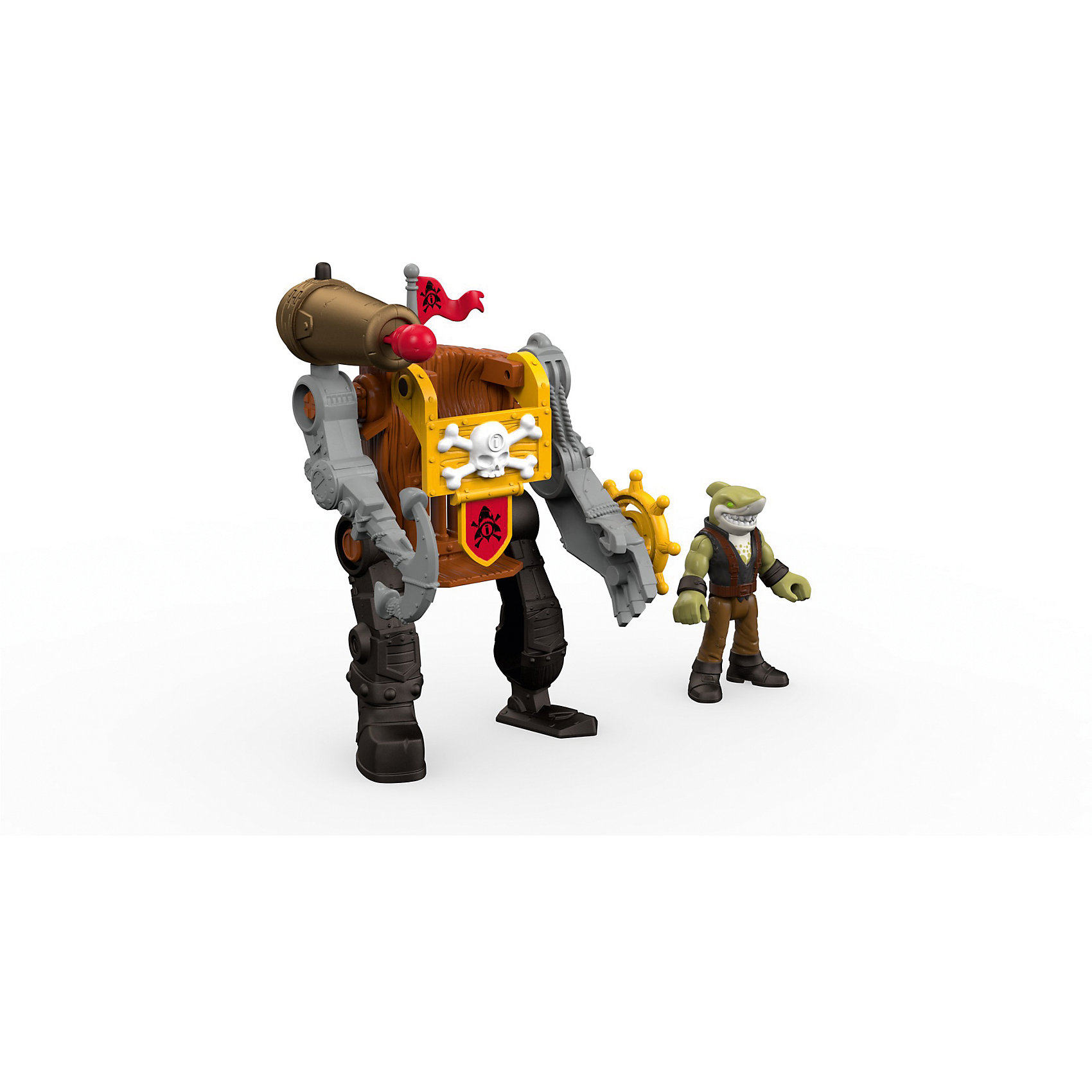 Базовая фигурка пирата Shark Mech Suit, Imaginext, Fisher Price Базовая фигурка пирата Shark Mech Suit, Imaginext, Fisher PriceЛюбимые герои<br><br><br>Ширина мм: 160<br>Глубина мм: 65<br>Высота мм: 190<br>Вес г: 213<br>Возраст от месяцев: 36<br>Возраст до месяцев: 96<br>Пол: Мужской<br>Возраст: Детский<br>SKU: 6771823