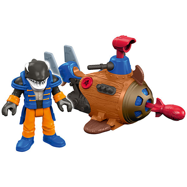 Базовая фигурка пирата Shark Minisub, Imaginext, Fisher Price Базовая фигурка пирата Shark Minisub, Imaginext, Fisher PriceИгровые наборы с фигурками<br>Характеристики товара:<br><br>• возраст: от 3 лет;<br>• материал: пластик;<br>• в комплекте: фигурка, аксессуары;<br>• размер упаковки: 16х19х6,5 см;<br>• вес упаковки: 213 гр.;<br>• страна производитель: Китай.<br><br>Базовая фигурка пирата Shark Minisub Imaginext Fisher Price позволит детям устроить невероятные интересные игры про пиратов. В комплекте фигурка пирата-акулы, у которой подвижные руки и ноги, а также подводная лодка. Игрушка выполнена из качественного безопасного пластика.<br><br>Базовую фигурку пирата Shark Minisub Imaginext Fisher Price можно приобрести в нашем интернет-магазине.<br><br>Ширина мм: 160<br>Глубина мм: 65<br>Высота мм: 190<br>Вес г: 213<br>Возраст от месяцев: 36<br>Возраст до месяцев: 96<br>Пол: Мужской<br>Возраст: Детский<br>SKU: 6771824