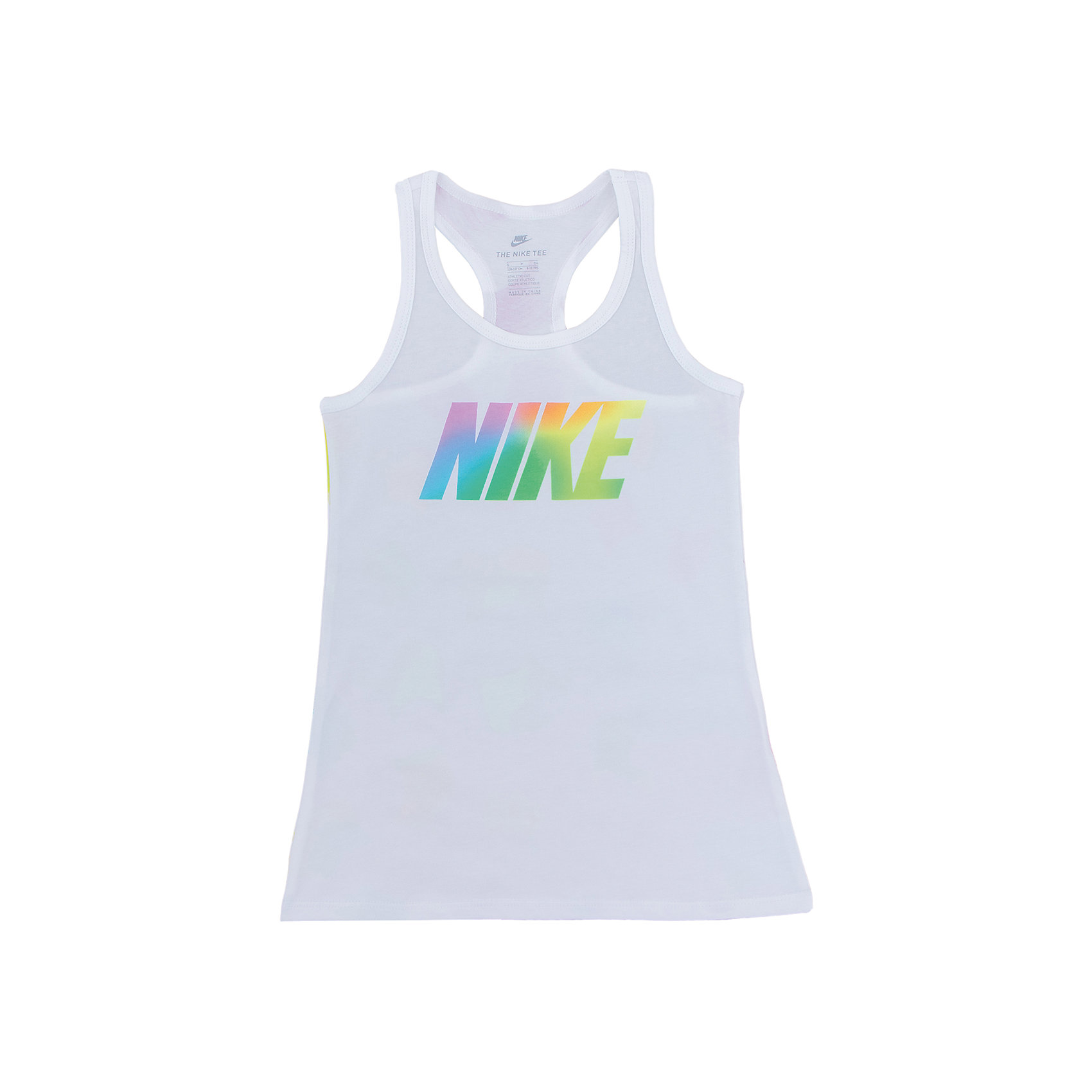 Майка NIKE Майка NIKEФутболки, поло и топы<br>Майка NIKE<br><br>Состав:<br>хлопок 100%<br><br>Ширина мм: 199<br>Глубина мм: 10<br>Высота мм: 161<br>Вес г: 151<br>Цвет: белый<br>Возраст от месяцев: 108<br>Возраст до месяцев: 120<br>Пол: Унисекс<br>Возраст: Детский<br>Размер: 135/140,122/128,128/134,147/158<br>SKU: 6772131