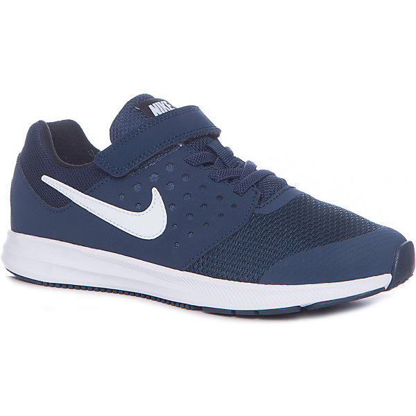Кроссовки NIKE Кроссовки NIKEКроссовки<br>Кроссовки NIKE<br>Обувь спортивная Nike Downshifter 7. Промежуточная подошва из материала Phylon обеспечивает хорошую амортизацию. Канавки Flex Grooves позволяют обуви легко сгибаться, даря свободу и естественность движений. Подошва из износостойкой резины для отличного сцепления с поверхностью. Бесшовная конструкция для комфорта и поддержки ноги. Легкий сетчатый верх гарантирует превосходный воздухообмен.<br>Состав:<br>верх: кожа 48%, текстиль 36%,, синт.кожа 16%, внутри: текстиль 100%,, подошва: резина 90%, пластик 10%<br><br>Ширина мм: 250<br>Глубина мм: 150<br>Высота мм: 150<br>Вес г: 250<br>Цвет: синий<br>Возраст от месяцев: 60<br>Возраст до месяцев: 72<br>Пол: Унисекс<br>Возраст: Детский<br>Размер: 29,31,31.5,30,28.5,28,27.5,26.5,34,33.5,33,32<br>SKU: 6772147