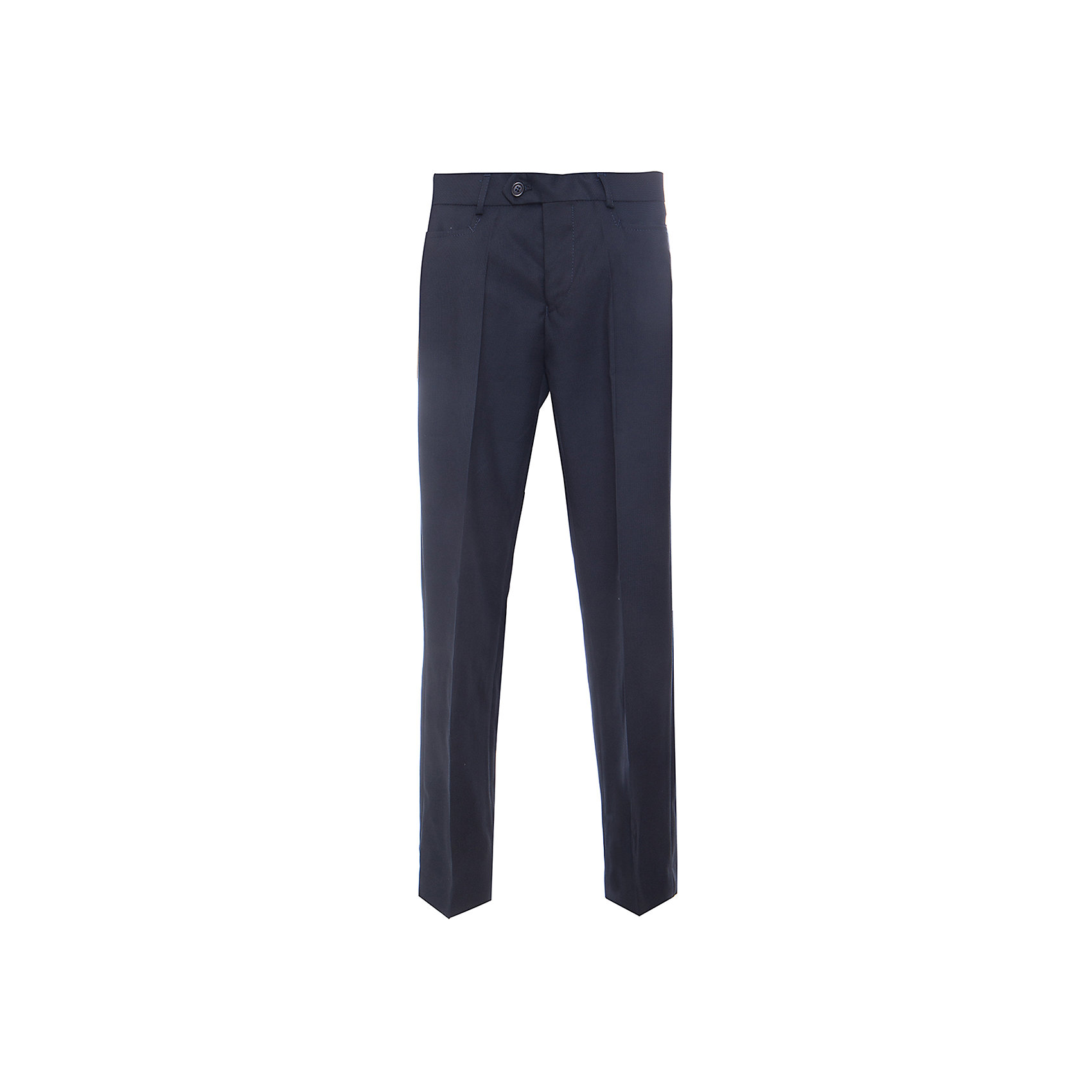 Брюки SLIM FIT Президент для мальчика Skylake Брюки SLIM FIT Президент для мальчика SkylakeБрюки<br>Брюки зауженные для мальчиков младшей и средней возрастных групп из костюмной ткани синего цвета.<br>Брюки со стрелками; с притачным поясом на корсаже. Застежка с уступом на одну пуговицу.<br>На поясе шесть шлевок (две – на передней половинке брюк, четыре – на задней половинке брюк).<br>Боковые карманы франзуцские с подкройными бочками и отделочной строчкой по линии входа в карман.<br>Застежка по типу «гульфик» в среднем шве на тесьму «молния».<br>Передние половинки брюк на подкладке ниже линии колена.<br>Задние половинки брюк – с талиевыми вытачками. <br>Низки брюк обработаны тесьмой по задним половинкам брюк.<br><br>Состав:<br>Ткань верха: 80% п/э, 20% вискоза; Подкладка: 47% вискоза, 53% п/э<br><br>Ширина мм: 215<br>Глубина мм: 88<br>Высота мм: 191<br>Вес г: 336<br>Цвет: синий<br>Возраст от месяцев: 144<br>Возраст до месяцев: 156<br>Пол: Мужской<br>Возраст: Детский<br>Размер: 158,128,134,140,146,152<br>SKU: 6772549