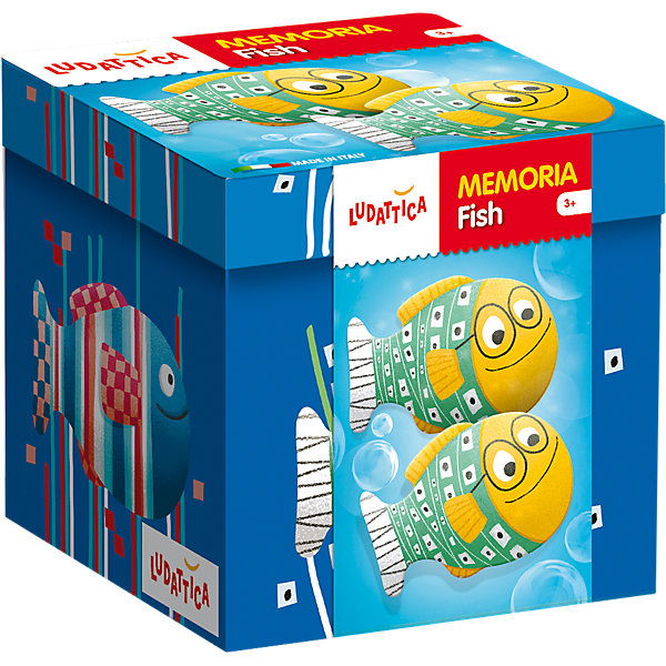 LUDATTICA Игра-мемори «РЫБКИ» LUDATTICA Игра-мемори «РЫБКИ»Игры мемо<br>Игра на развитие памяти. Комплект содержит 40 прекрасно иллюстрированных крупных карточек с изображениями забавных рыбок. Собирая пары одинаковых картинок, нужно набрать их как можно больше.<br><br>Ширина мм: 128<br>Глубина мм: 129<br>Высота мм: 126<br>Вес г: 494<br>Возраст от месяцев: 36<br>Возраст до месяцев: 72<br>Пол: Унисекс<br>Возраст: Детский<br>SKU: 6836759