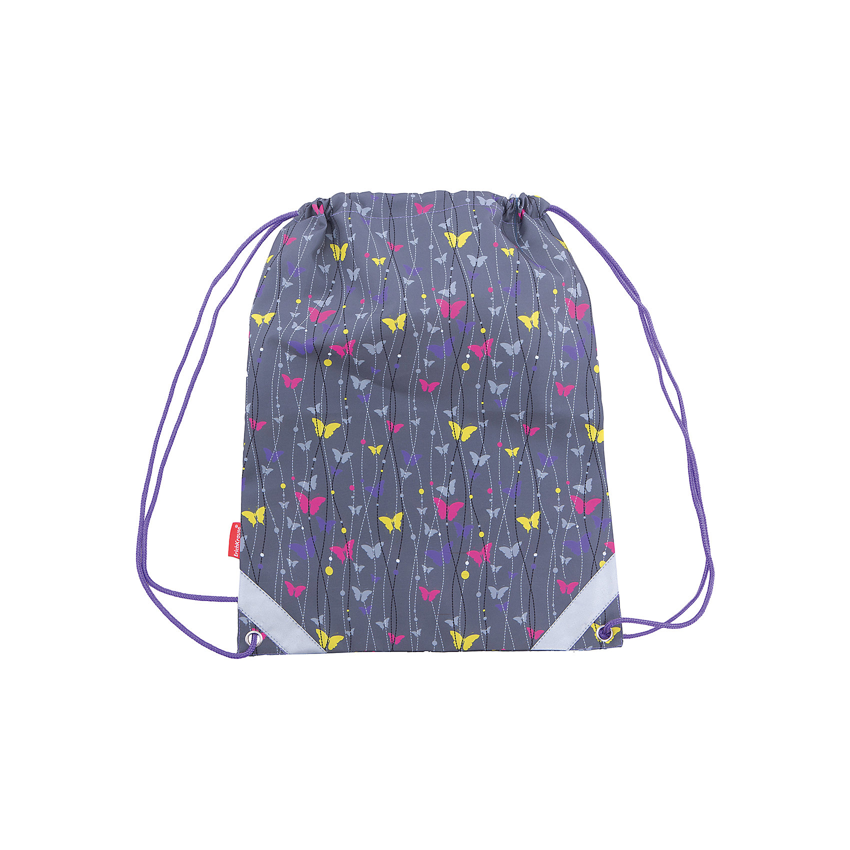 Erich Krause Сумка для сменной обуви Fairy Butterfly Erich Krause Сумка для сменной обуви Fairy ButterflyМешки для обуви<br>Характеристики товара:<br><br>цвет: серый, фиолетовый<br>материал: полиэстер<br>серия ErichKrause: School pack<br>размер: 45х34 см<br>страна бренда: Германия<br>страна изготовитель: Китай<br><br>Мешок ErichKrause удобно использовать как для хранения, так и для переноски сменной обуви. Мешок для обуви выполнен из высококачественного прочного полиэстера. <br><br>Модель затягивается сверху при помощи текстильных шнурков. Шнурки фиксируются в нижней части сумки, благодаря чему сумку можно носить за спиной как рюкзак. <br><br>Erich Krause Сумка для сменной обуви Fairy Butterfly можно купить в нашем интернет-магазине.<br><br>Ширина мм: 440<br>Глубина мм: 350<br>Высота мм: 10<br>Вес г: 87<br>Возраст от месяцев: 72<br>Возраст до месяцев: 96<br>Пол: Женский<br>Возраст: Детский<br>SKU: 6842675