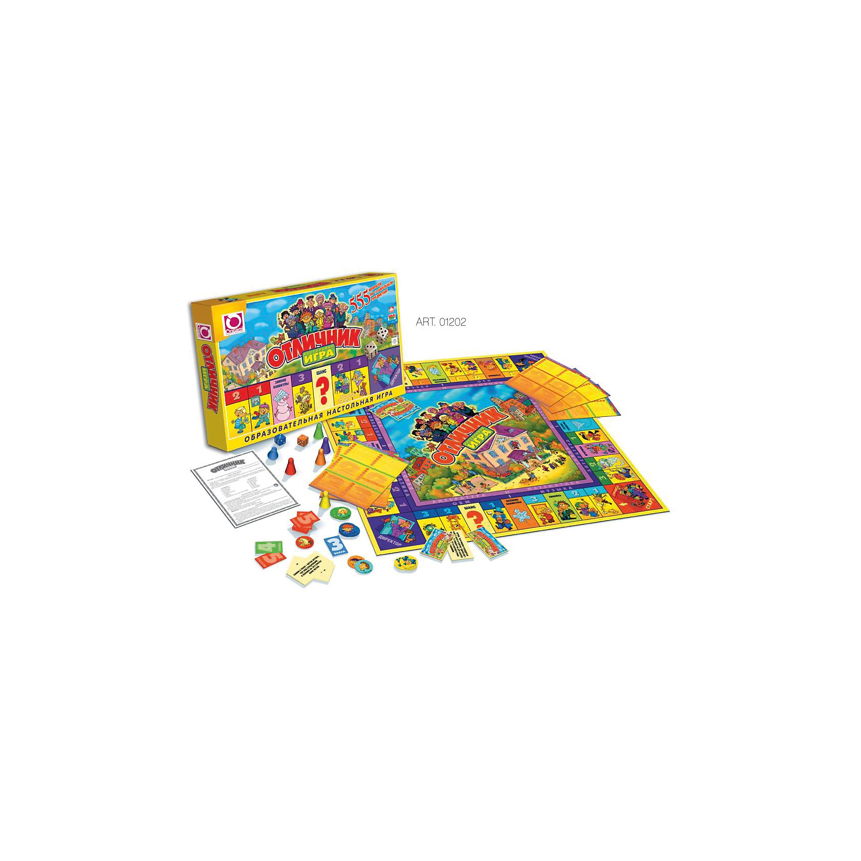 Настольная игра FunGame Отличник, Origami Настольная игра FunGame Отличник, OrigamiИгры для развлечений<br>Характеристики:<br><br>• возраст: от 6 лет<br>• комплектация: игровое поле, 24 филиала; 12 предприятий; 20 карточек «Шанс»; 30 карточек «Фортуна»; 26 карточек «Участков»; банкноты ( 1, 5, 10, 20, 50, 100, 500 франтов по 48 шт); , акции 48 шт; страховые полисы ( 12 зеленых, 12 синих, 12 оранжевых, 12 красных); 6 фишек игроков; 2 кубика; правила игры<br>• количество игроков: от 2 до 6 человек<br>• средняя продолжительность игры: 90 минут<br>• размер игрового поля: 48х48 см.<br>• размер банкноты: 10х5 см.<br>• материал: картон, пластик<br>• упаковка: картонная коробка<br>• размер упаковки: 25,5х39х4,4 см.<br>• вес: 562 гр.<br><br>Экономическая игра - отличная возможность научиться разбираться в мире бизнеса, завоёвывать доверие клиента своими личными качествами. Играя, ребёнок получает возможность пройти путь от менеджера до генерального директора компании.<br><br>Игра «Миллионер Элит» отличается от классической версии игры дополнительной комплектацией: впервые к традиционному набору – игровое поле, фишки, кубики, предприятия с филиалами, банкноты и различные карточки событий – добавились Акции и Страховые полисы на все случаи жизни. <br><br>Теперь пополнение банковского счета игрока зависит не только от удачной купли-продажи имущества, но и от непредсказуемого «поведения» акций на рынке ценных бумаг. Игра развивает логическое и экономическое мышление, обучает основам экономики, повышает общий интеллектуальный уровень.<br><br>Настольную игру FunGame Миллионер-элит, Origami (Оригами) можно купить в нашем интернет-магазине.<br><br>Ширина мм: 46<br>Глубина мм: 390<br>Высота мм: 255<br>Вес г: 550<br>Возраст от месяцев: 72<br>Возраст до месяцев: 2147483647<br>Пол: Унисекс<br>Возраст: Детский<br>SKU: 6845960