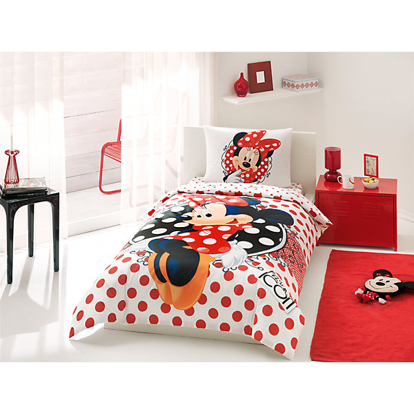 Постельное белье 3 пред. Minnie Fashion Icon, Ranforce/Disney, TAC Постельное белье 3 пред. Minnie Fashion Icon, Ranforce/Disney, TACДетское постельное бельё<br>Характеристики товара: <br><br>• комплектация: пододеяльник (160х220см), наволочка (50х70см), простынь (180х200см);<br>• общий размер: 1.5-спальный;<br>• материал: ранфорс (100% хлопок);<br>• цвет: белый, красный, чёрный;<br>• страна бренда: Турция;<br>• страна производитель: Турция.<br><br>Это постельное бельё от турецкого бренда TAC (ТАЧ) отлично подойдёт маленькой девочке, мечтающей о собственном волшебном мире. Несмотря на плотность ткани, она состоит из мельчайших волокон, что придаёт мягкость и воздушность изделию. Все материалы, которые входят в состав этого комплекта, гипоаллергенны и не вызывают неприятных ощущений. <br><br>Постельное бельё не боится воды, так как пропускает через себя около 20% влаги и выводит наружу, поэтому её очень легко сушить. Кроме того, контроль влаги поддерживает температурный баланс тела. Благодаря специальному составу материал не электризуется и способствует улучшению сна ребёнка.<br><br> Такой комплект очень устойчив к частым стиркам, его рекомендуется стирать обычным детским мылом без отдушек.<br> Сказочный мир с персонажем «Мини Маус» в главной роли будет всегда создавать уют и радовать ребенка.<br><br>Постельное белье Minnie Fashion Icon (Минни Фэшн Айкон) можно купить в нашем интернет-магазине.<br><br>Ширина мм: 350<br>Глубина мм: 150<br>Высота мм: 150<br>Вес г: 1300<br>Возраст от месяцев: 36<br>Возраст до месяцев: 144<br>Пол: Женский<br>Возраст: Детский<br>SKU: 6849295