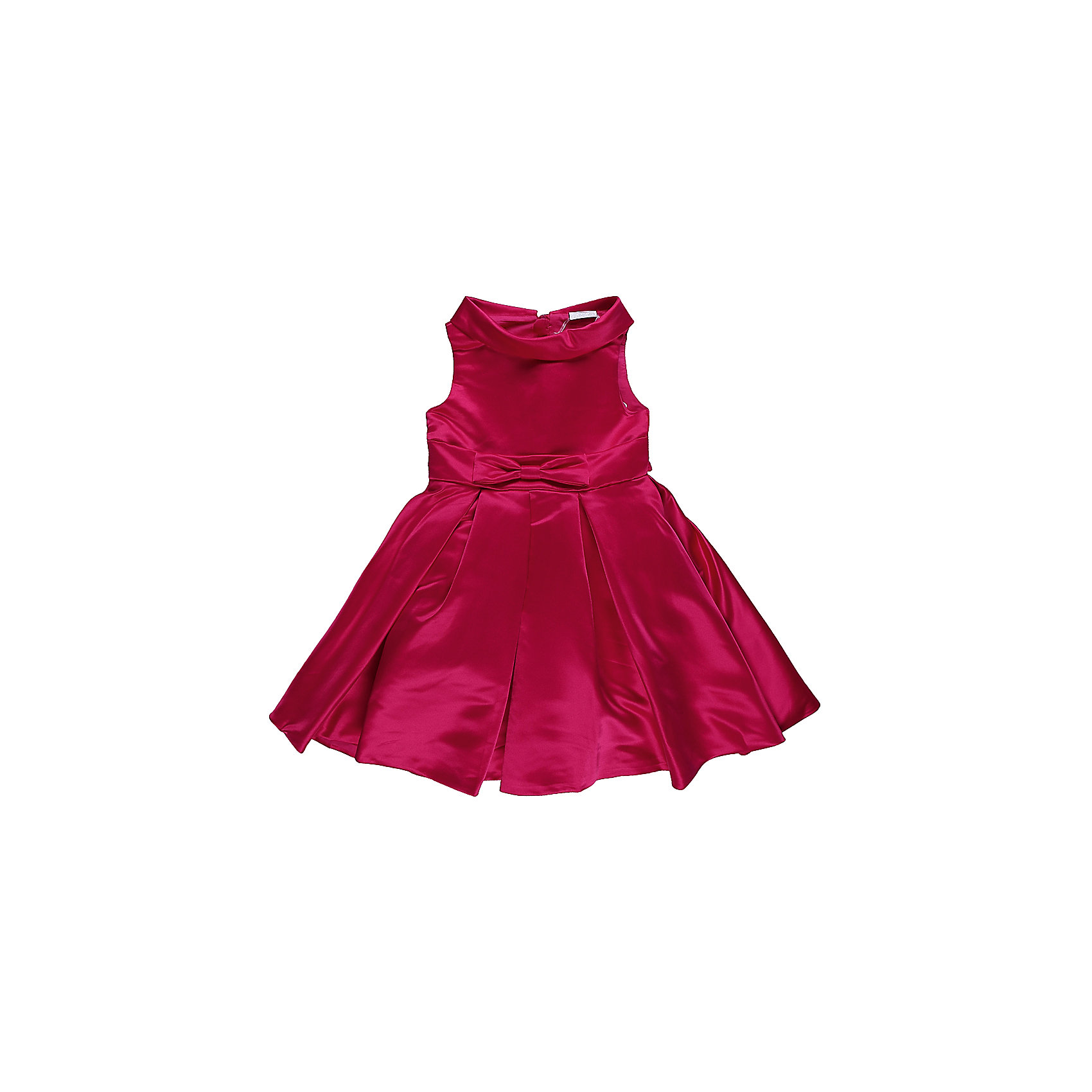 Платье для девочки Sweet Berry Платье для девочки Sweet BerryОдежда<br>Характеристики товара:<br><br>• цвет: фуксия<br>• сезон: круглый год<br>• состав: верх: 100% полиэстер, подкладка: 100% хлопок<br>• стиль: праздник<br>• короткий рукав<br>• особенности: нарядное, пышное<br>• страна бренда: Россия<br>• страна производитель: Китай<br><br>Атласное нарядное платье с дизайнерским воротником из мягкой стойки. <br><br>Пояс регулируется на талии красивыми бантами спереди и сзади . <br><br>Юбка со складками бабочка, внизу пышный подъюбник с сеткой. <br><br>Застежка-молния на спинке.<br><br>Платье для девочки Sweet Berry можно купить в нашем интернет-магазине.<br><br>Ширина мм: 236<br>Глубина мм: 16<br>Высота мм: 184<br>Вес г: 177<br>Цвет: розовый<br>Возраст от месяцев: 36<br>Возраст до месяцев: 48<br>Пол: Женский<br>Возраст: Детский<br>Размер: 104,110,116,122,128,98<br>SKU: 6849847