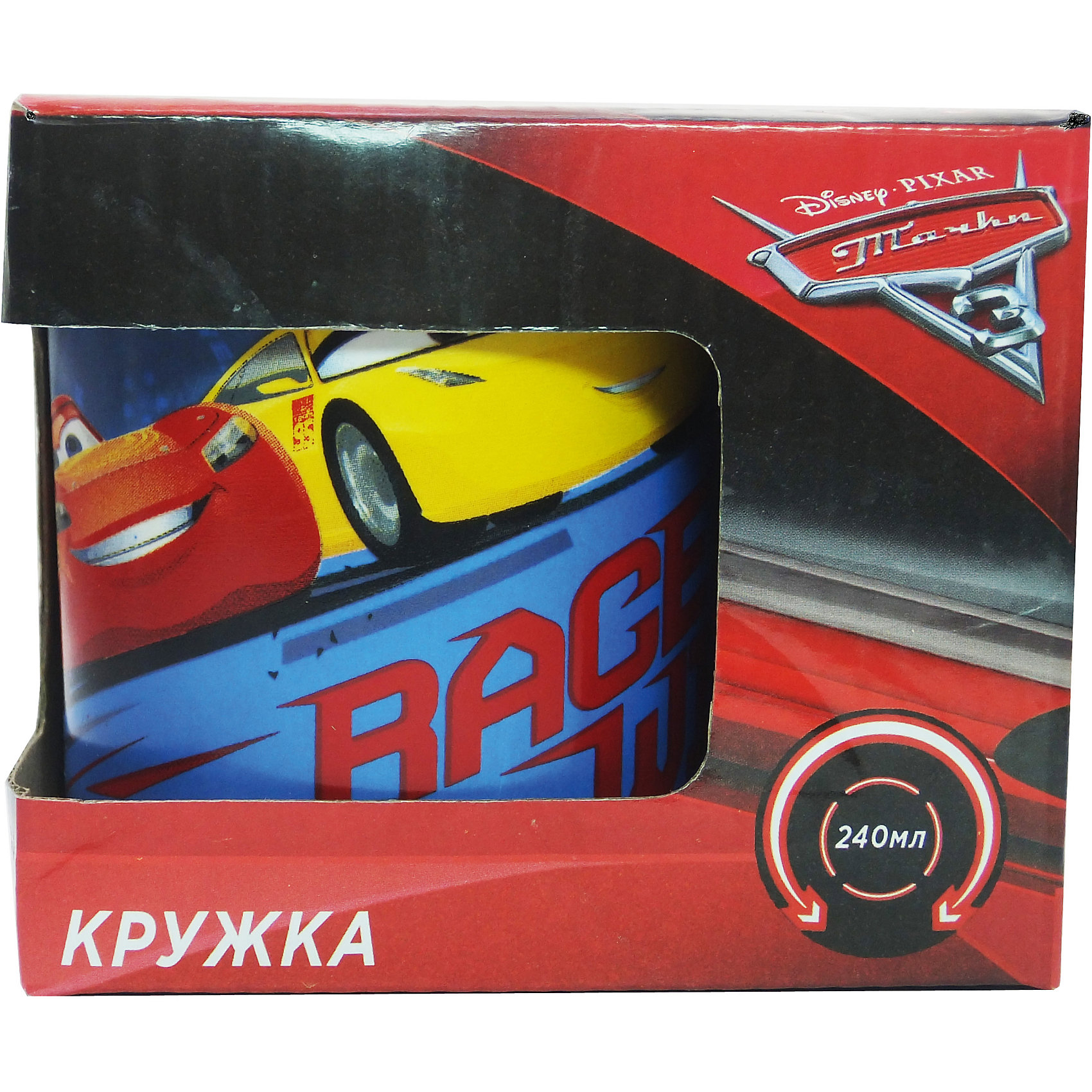 Кружка Тачки 3. Гонка в подарочной упаковке, 240 мл., Disney Кружка Тачки 3. Гонка в подарочной упаковке, 240 мл., DisneyПосуда<br>Характеристики:<br><br>• Материал: керамика<br>• Тематика рисунка: Тачки<br>• Можно использовать для горячих и холодных напитков<br>• Объем: 240 мл<br>• Вес: 280 г<br>• Упаковка: подарочная картонная коробка<br>• Размеры (Д*Ш*В): 12*8,2*9,5 см<br>• Особенности ухода: можно мыть в посудомоечной машине<br><br>Кружка Тачки 3. Гонка в подарочной упаковке, 240 мл., Disney выполнена в стильном дизайне: на белый корпус нанесено изображение героев популярного мультсериала Тачки. Изображение устойчиво к появлению царапин, не выцветает при частом мытье. <br><br>Кружку Тачки 3. Гонка в подарочной упаковке, 240 мл., Disney можно купить в нашем интернет-магазине.<br><br>Ширина мм: 120<br>Глубина мм: 82<br>Высота мм: 95<br>Вес г: 280<br>Возраст от месяцев: 36<br>Возраст до месяцев: 1188<br>Пол: Мужской<br>Возраст: Детский<br>SKU: 6849956