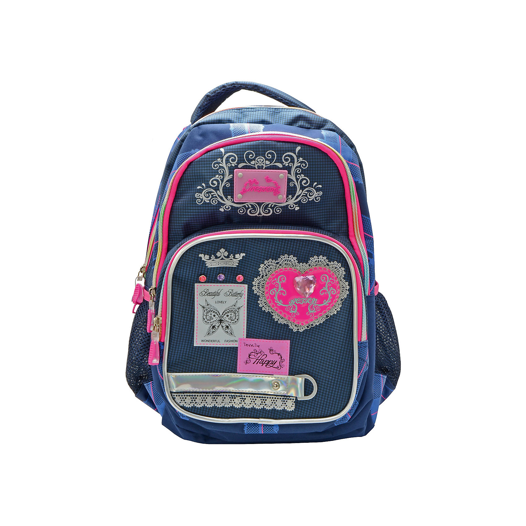 Рюкзак ACTION! Рюкзак ACTION!Рюкзаки<br>Вес:600грамм<br>Размер: 41 x 28 x 15 см<br>Состав: рюкзак<br>Наличие светоотражающих элементов: да<br>Материал: полиэстер<br>Объем: 17л<br>Спина: мягкая<br>Наличие дополнительных карманов внутри: да<br>Дно выбрать: уплотненное<br>Количество отделений внутри: 1<br>Боковые карманы: есть <br>Замок: молния<br>Вмещает А4: да<br>Подойдет для возраста какого 10-13 лет для роста 146-1162<br>Два отделения на молнии. На лицевой стороне большой карман на молнии со декоративной светоотражающей полосой. По бокам имеются сетчатые карманы.Задние лямки регулируются снизу и имеют светоотражающие полоски.<br><br>Ширина мм: 280<br>Глубина мм: 150<br>Высота мм: 410<br>Вес г: 600<br>Возраст от месяцев: 120<br>Возраст до месяцев: 156<br>Пол: Женский<br>Возраст: Детский<br>SKU: 6850022