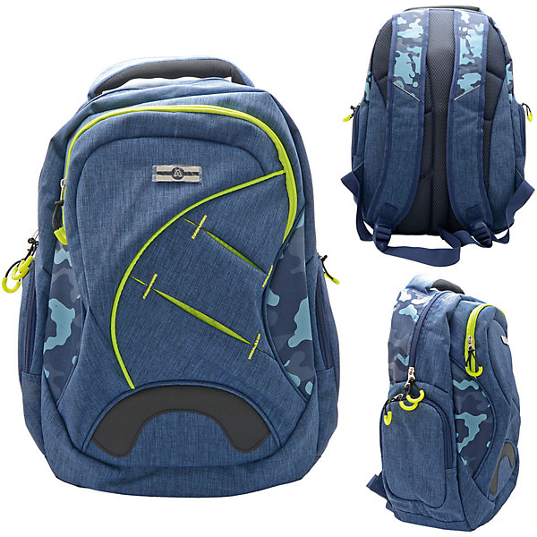 Рюкзак ACTION! Рюкзак ACTION!Рюкзаки<br>Вес:600грамм<br>Размер: 45,5 x 31 x 16,5 см<br>Состав: рюкзак<br>Наличие светоотражающих элементов: да<br>Материал: полиэстер<br>Объем: 23л<br>Спина: мягкая<br>Наличие дополнительных карманов внутри: да<br>Дно выбрать: уплотненное<br>Количество отделений внутри: 1<br>Боковые карманы: есть <br>Замок: молния<br>Вмещает А4: да<br>Подойдет для возраста какого 10-13 лет для роста 146-1162<br>Рюкзак из оригинального материала.напоминающего одежду, с логотипом ACTION.<br>Одно основное отделение на молнии.Внутри -большой открытый карман-отделение.На лицевой стороне большой карман на молниис декоративными элементами на молнии.По бокам-карманы на молнии.Уплотненная рельефная спинка, создающая эффект жесткости для комфортного ношения на спине.Задние регулируемые снизу лямки имеют свтоотражающие полоски безопасности.<br>Уплотненная верхняя ручка.<br><br>Ширина мм: 310<br>Глубина мм: 165<br>Высота мм: 455<br>Вес г: 600<br>Возраст от месяцев: 72<br>Возраст до месяцев: 156<br>Пол: Мужской<br>Возраст: Детский<br>SKU: 6850027