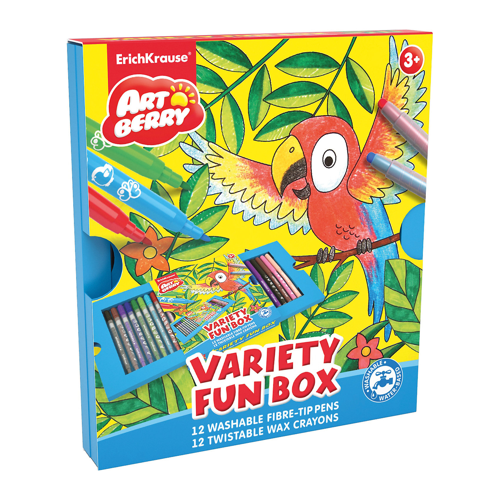 Erich Krause Набор для творчества Variety Fun box Artberry (12 фломастеров + 12 восковых мелков Twist) Erich Krause Набор для творчества Variety Fun box Artberry (12 фломастеров + 12 восковых мелков Twist)Рисование<br><br><br>Ширина мм: 210<br>Глубина мм: 70<br>Высота мм: 15<br>Вес г: 325<br>Возраст от месяцев: 36<br>Возраст до месяцев: 72<br>Пол: Унисекс<br>Возраст: Детский<br>SKU: 6878863