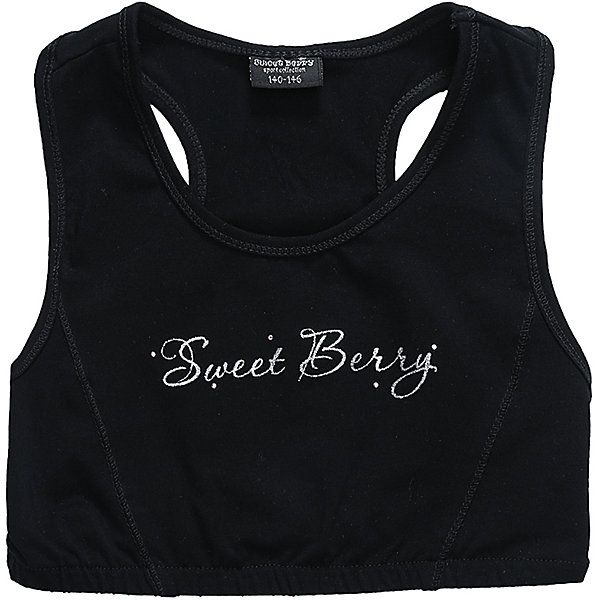 Топ для девочки Sweet Berry Топ для девочки Sweet BerryФутболки, поло и топы<br>Характеристики товара:<br><br>• цвет: черный<br>• состав ткани: 95% хлопок, 5% эластан<br>• особенности: для спорта <br>• рукава: нет<br>• сезон: круглый год<br>• страна бренда: Российская Федерация<br>• страна изготовитель: Китай<br><br>Спортивный топ без рукавов для девочки разработан для занятий гимнастикой, выполнен в базовом цвете.<br><br>Мягкая резинка по низу, классическая форма, эластичный дышащий трикотаж из хлопка.<br><br>Топ для девочки Sweet Berry (Свит Берри) можно купить в нашем интернет-магазине.<br><br>Ширина мм: 199<br>Глубина мм: 10<br>Высота мм: 161<br>Вес г: 151<br>Цвет: черный<br>Возраст от месяцев: 36<br>Возраст до месяцев: 48<br>Пол: Женский<br>Возраст: Детский<br>Размер: 104/110,116/122,98/104,152/158,140/146,128/134<br>SKU: 6879305