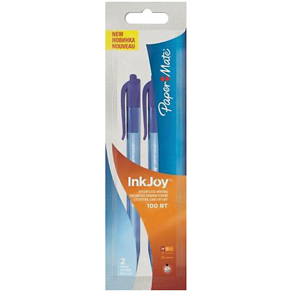 Ручка шариковая Paper mate Inkjoy, синяя Ручка шариковая Paper mate Inkjoy, синяяПисьменные принадлежности<br>Характеристики товара:<br><br>• тип ручки: шариковая;<br>• кнопочный механизм;<br>• цвет чернил: синий;<br>• толщина линии: 0,5 мм;<br>• размер упаковки: 1х3х17 см;<br>• вес: 15 грамм;<br>• возраст: от 3 лет.<br><br>С шариковой ручкой INK JOY гарантировано комфортное и качественное письмо. Ручка не требует расписывания, пишет без пропусков и пробелов. Чернила равномерно ложатся на поверхность, оставляя мягкие аккуратные линии, которые быстро высыхают.<br><br>PAPER MATE (Пэйпер Мэйт) Ручку шариковую INK JOY можно купить в нашем интернет-магазине.<br><br>Ширина мм: 170<br>Глубина мм: 30<br>Высота мм: 10<br>Вес г: 15<br>Возраст от месяцев: 36<br>Возраст до месяцев: 2147483647<br>Пол: Унисекс<br>Возраст: Детский<br>SKU: 6884879