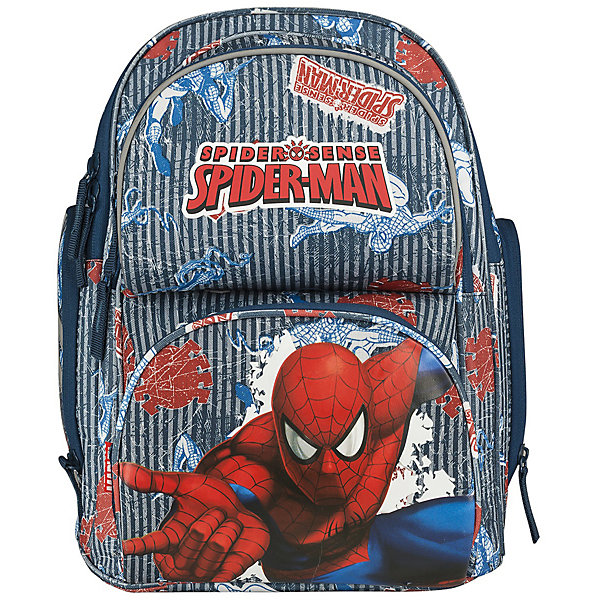 Рюкзак школьный Kinderline Spider-man Рюкзак школьный Kinderline Spider-manРюкзаки<br>Рюкзак эргономический, спинка - толстый поролон с воздухообменным сетчатым материалом, усилена алюминиевой вставкой, корпус усилен подложкой из EVA. Два отделения. Одно большое с двумя разделителями. На фронтальной части два кармана с молнией, усилены подложкой из EVA. Верхний карман - органайзер для канцелярии. Боковые части имеют по одному карману на молнии, усилены поролоном. Ручка текстиль. Две регулирующиеся лямки с поролоном и воздухообменной сеткой. Дно - перекидная жесткая панель, четыре пластиковые ножки. Светоотражающие элементы спереди, по бокам и на лямках. Размер 35 х 27 х 15 см.<br><br>Ширина мм: 150<br>Глубина мм: 270<br>Высота мм: 350<br>Вес г: 810<br>Возраст от месяцев: 72<br>Возраст до месяцев: 2147483647<br>Пол: Мужской<br>Возраст: Детский<br>SKU: 6891453