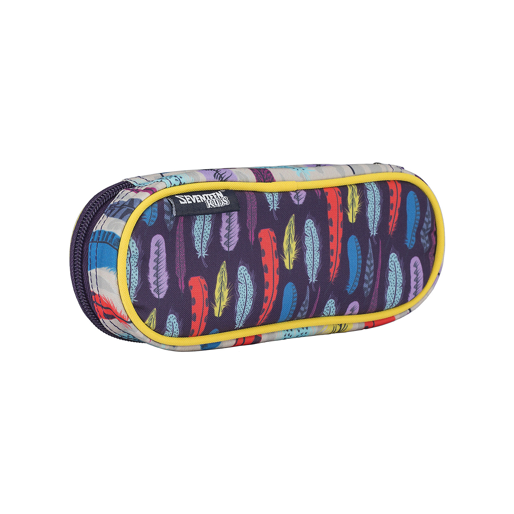 Пенал-косметичка Kinderline Seventeen Kids Пенал-косметичка Kinderline Seventeen KidsПеналы без наполнения<br>Характеристики товара:<br><br>• цвет: мульти<br>• есть крепления для канцелярских принадлежностей;<br>• размер: 5х21х7,5 см;<br>• материал: полиэстер;<br>• возраст: от 6 лет;<br>• вес: 71 грамм;<br>• страна: Китай.<br><br>Пенал состоит из одного отделения, застегивающегося на молнию. Подходит для любых канцелярских принадлежностей.<br><br>Внутри пенала расположены крепления, предназначенные для фиксации ручек, карандашей, фломастеров и других предметов. Пенал выполнен из прочного полиэстера. Внутри есть подкладка.<br><br>Изделие оформлено ярким принтом.<br><br>Seventeen (Севентин) Пенал Размер 5 х 21 х 7,5 см можно купить в нашем интернет-магазине.<br><br>Ширина мм: 50<br>Глубина мм: 210<br>Высота мм: 75<br>Вес г: 71<br>Возраст от месяцев: 84<br>Возраст до месяцев: 2147483647<br>Пол: Женский<br>Возраст: Детский<br>SKU: 6892424