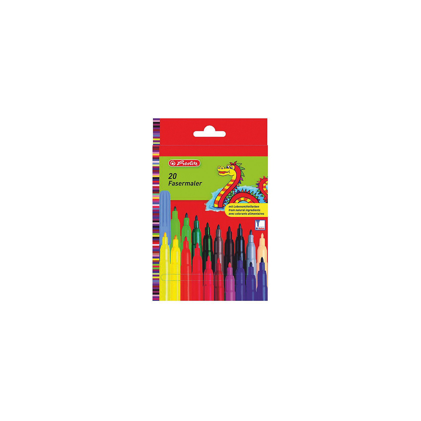 Herlitz Фломастеры, 2мм, 20шт Herlitz Фломастеры, 2мм, 20штРисование<br>Фломастеры, 2мм, 20шт<br><br>Ширина мм: 230<br>Глубина мм: 110<br>Высота мм: 172<br>Вес г: 0<br>Возраст от месяцев: 36<br>Возраст до месяцев: 2147483647<br>Пол: Унисекс<br>Возраст: Детский<br>SKU: 6892615