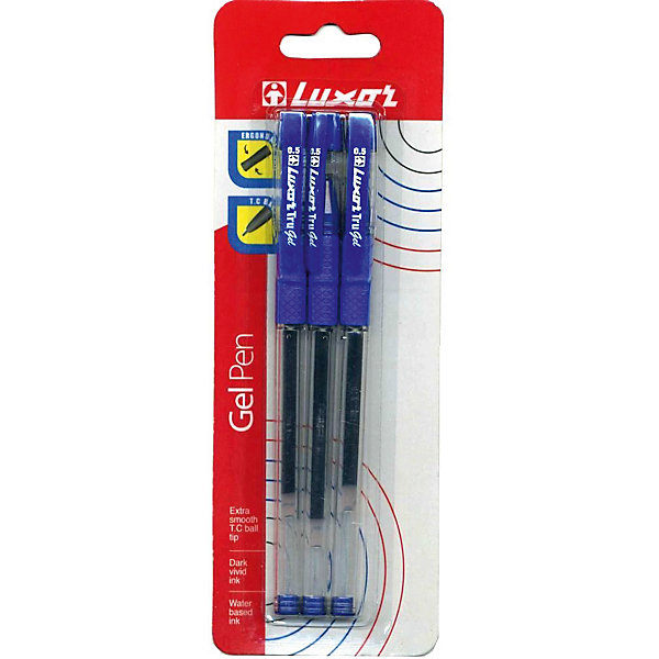 Ручки Tru Gel 3 штуки 0,3мм синие