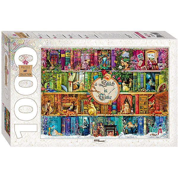 Пазл, 1000 деталей, Stitch in Time, Step Puzzle Пазл, 1000 деталей, Stitch in Time, Step PuzzleПазлы классические<br>Характеристики:<br><br>• количество деталей: 1000 шт.;<br>• размер упаковки: 33,0х21,5х5.5 см.;<br>• размер готовой картинки: 68,0х48.0 см.;<br>• состав: картон;<br>• вес: 620 г.;<br>• для детей в возрасте: от 7 лет;<br>• страна производитель: Россия.<br><br>Пазл «Stitch in Time» из серии «Art Collektion» в жесткой стильной упаковке характерной для этой коллекционной серии бренда «Steppuzzle» (Степ Пазл)compani станет прекрасным дополнением для коллекции пазлов.<br><br>На ярком, красочном пазле изображены вышивальщицы, которые занимаются рукоделием в любое время года. Соответствует высоким стандартам, которые подтверждены сертификатами качества.<br><br>Детали пазла очень красочные и хорошо собираются, картинки одинакового цвета немного усложняют сборку. Они подойдут не только деткам, но и родителям уже знакомым с пазлами и новичкам. Склеив части пазла он превратиться красивую картину. Если разобрать, то его можно собирать снова и снова.<br><br>Играя с пазлами дети развивают не только память, внимательность, логическое и пространственное мышление, моторику рук, усидчивость, терпение, но просто весело и с пользой проведут время.<br><br>Пазл «Stitch in Time» серии «Art Collektion» от компании «Steppuzzle» (Степ Пазл)company можно приобрести в нашем интернет-магазине.<br><br>Ширина мм: 330<br>Глубина мм: 215<br>Высота мм: 55<br>Вес г: 620<br>Возраст от месяцев: 84<br>Возраст до месяцев: 2147483647<br>Пол: Унисекс<br>Возраст: Детский<br>SKU: 6894220