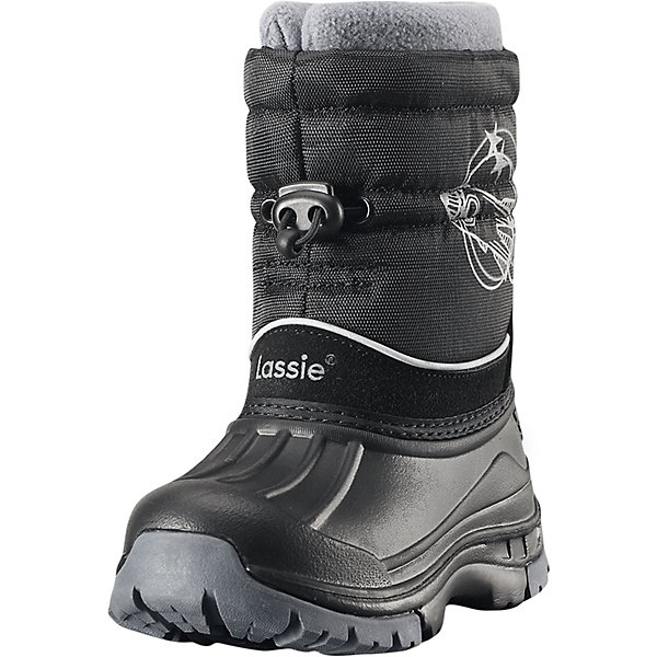 Сапоги Coldwell Lassie Сапоги Coldwell LassieОбувь<br>Характеристики товара:<br><br>• цвет: черный;<br>• внешний материал: полиэстер, полиуретан, резина;<br>• внутренний материал: искусственный мех;<br>• стелька: искусственный мех;<br>• подошва: термопластиная резина;<br>• сезон: зима;<br>• температурный режим: от 0 до -30С;<br>• шнурок-утяжка со стопером;<br>• теплые зимние сапоги; <br>• водоотталкивающая зимняя обувь с водонепроницаемыми галошами;<br>• легкая полиуретановая подошва для качественной теплоизоляции<br>• подкладка из искусственного меха;<br>• съемный внутренний сапожок; <br>• светоотражающие детали;<br>• страна бренда: Финляндия;<br>• страна изготовитель: Китай;<br><br>Замечательная обувь для снежных деньков! Благодаря водоотталкивающему материалу и водонепроницаемой галоше ножкам будет всегда сухо, а защита от снега на голенище ни за что не пропустит снег внутрь. Съемный внутренний носок обеспечивает ножкам тепло, сухость и комфорт.<br><br>Сапоги Coldwell Lassie (Ласси) можно купить в нашем интернет-магазине.<br><br>Ширина мм: 257<br>Глубина мм: 180<br>Высота мм: 130<br>Вес г: 420<br>Цвет: черный<br>Возраст от месяцев: 36<br>Возраст до месяцев: 48<br>Пол: Унисекс<br>Возраст: Детский<br>Размер: 27,26,25,24,35,34,33,32,31,30,29,28<br>SKU: 6901185