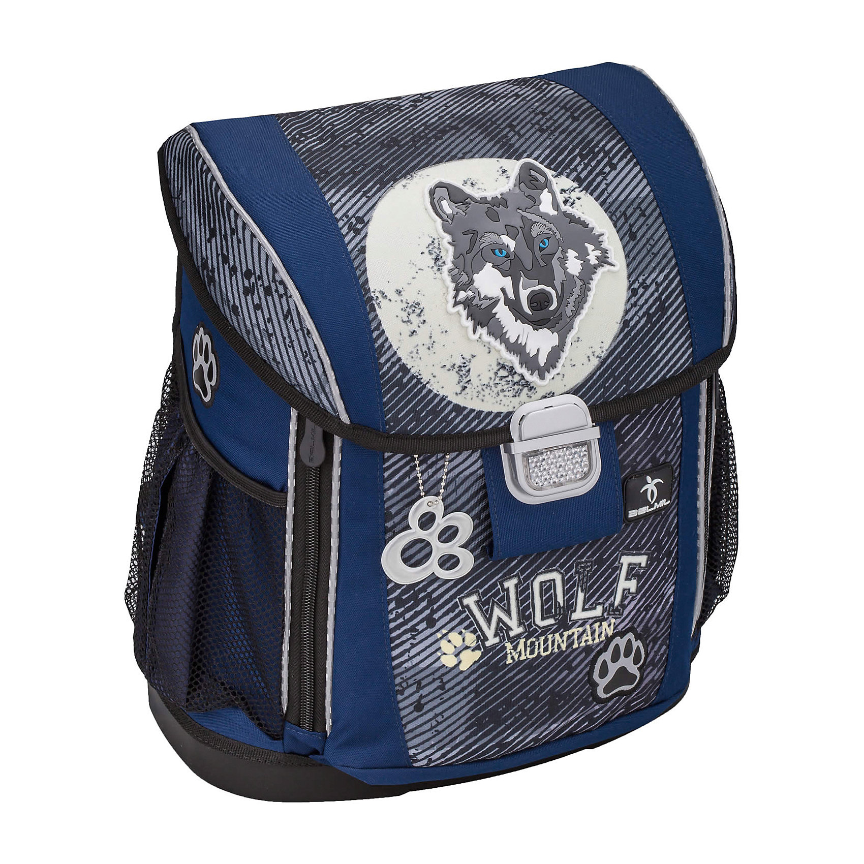Ранец Belmil Customize-me Wolf (Lumo) без наполнения Ранец Belmil Customize-me Wolf (Lumo) без наполненияРанцы<br><br><br>Ширина мм: 310<br>Глубина мм: 170<br>Высота мм: 370<br>Вес г: 1110<br>Возраст от месяцев: 72<br>Возраст до месяцев: 2147483647<br>Пол: Мужской<br>Возраст: Детский<br>SKU: 6909766