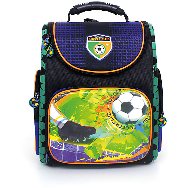 Ранец Hummingbird Soccer Club, Мяч + мешок для обуви Ранец Hummingbird Soccer Club, Мяч + мешок для обувиРанцы<br>Характеристики товара:<br><br>• в комплекте: мешок для обуви;<br>• начальная школа (1-4 классы);<br>• светоотражающие элементы;<br>• материал: полиуретан;<br>• объем: 20л;<br>• спинка: жесткая, ортопедическая;<br>• количество отделений внутри:2;<br>• боковые карманы;<br>• замок: молния;<br>• дно: жесткое;<br>• подойдет для возраста какого 7-10 лет для роста 116-146;<br>• вес: 910 гр.;<br>• размер: 28х18х38см;<br>• страна бренда:Россия;<br>• страна производства: Китай.<br><br> <br>Ранец Soccer Club Мяч сделан из светоотрожающих и непромокаемых материалов. Отлично держит форму. Полностью раскладывается при помощи вшитых молний, что позволяет ранец легко чистить как снаружи, так и внутри. Благодаря ортопедической конструкции, нагрузка на позвоночник ребенка минимальна и распределяется равномерно. <br><br>Мягкие эластичные лямки в форме майки. Ранец состоит из двух внутренних отделений: отделения с жесткими перегородками для тетрадей и учебников (они фиксируют учебники и не дают им перемещаться при движении) и отделения-органайзера. <br><br>Имеется нагрудный регулируемый поддерживающий ремень, способствующий равномерному распределению веса ранца (перенос части его веса с плеч на талию и бедра). Удобная ручка-переноска и петелька, за которую можно повесить ранец.<br><br>Hummingbird Ранец Soccer Club Мяч, серо-синий для мальчика можно купить в нашем интернет-магазине.<br><br>Ширина мм: 280<br>Глубина мм: 180<br>Высота мм: 380<br>Вес г: 1310<br>Возраст от месяцев: 72<br>Возраст до месяцев: 2147483647<br>Пол: Мужской<br>Возраст: Детский<br>SKU: 6909786