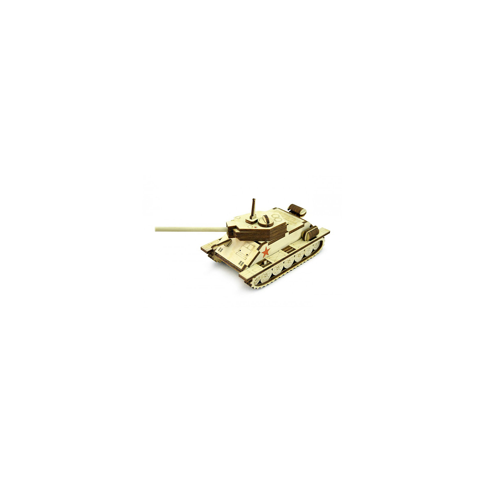 Деревянный 3D конструктор подвижный Танчик Т-34, Lemmo Деревянный 3D конструктор подвижный Танчик Т-34, LemmoДеревянные конструкторы<br>Характеристики товара:<br><br>• количество деталей: 33;<br>• в комплекте: детали, клей ПВА, наждачная бумага, инструкция;<br>• материал: дерево;<br>• размер упаковки: 6х7х15,5 см;<br>• вес: 70 грамм;<br>• возраст: от 5 лет.<br>• страна производства: Россия<br><br>Играя с деревянным конструктором, ребенок проведет время с пользой и удовольствием. Процесс сборки способствует развитию пространственного, логического мышления и моторики рук. Детали конструктора изготовлены из высококачественной древесины с насыщенным запахом.<br><br>Во время сборки ребенку потребуется клей ПВА и наждачная бумага (входят в комплект). Готовая фигурка - уменьшенная копия танка Т-34, широко использовавшегося во время Второй Мировой войны. При желании ребенок сможет окрасить танк гуашью или акриловыми красками. Готовая фигурка имеет подвижные элементы.<br><br>Деревянный 3D конструктор подвижный Танчик Т-34, Lemmo (Леммо) можно купить в нашем интернет-магазине.<br><br>Ширина мм: 155<br>Глубина мм: 70<br>Высота мм: 60<br>Вес г: 70<br>Возраст от месяцев: 60<br>Возраст до месяцев: 2147483647<br>Пол: Мужской<br>Возраст: Детский<br>SKU: 6918926