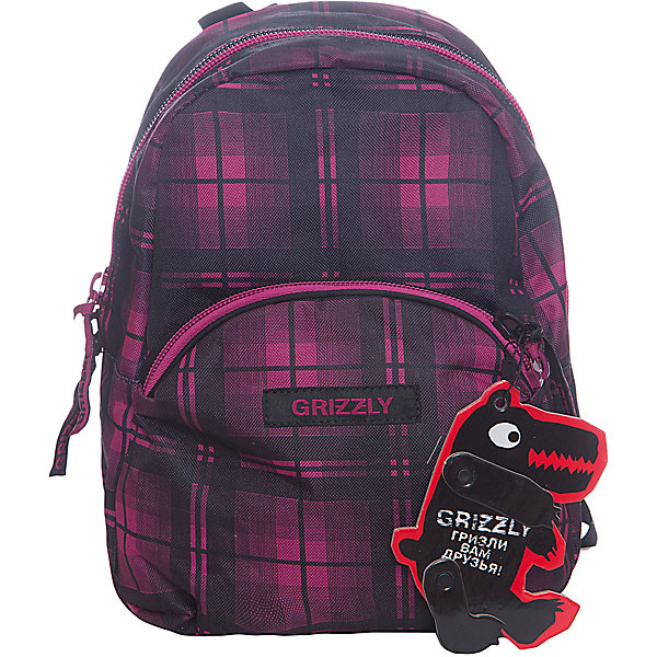 Рюкзак школьный Grizzly, клетка фуксия Рюкзак школьный Grizzly, клетка фуксияРюкзаки<br>Рюкзак молодежный, одно отделение, объемный карман на молнии на передней стенке, внутренний подвесной карман на молнии, укрепленная спинка, дополнительная ручка-петля, укрепленные лямки<br><br>Ширина мм: 220<br>Глубина мм: 150<br>Высота мм: 320<br>Вес г: 400<br>Возраст от месяцев: 72<br>Возраст до месяцев: 2147483647<br>Пол: Женский<br>Возраст: Детский<br>SKU: 6939831
