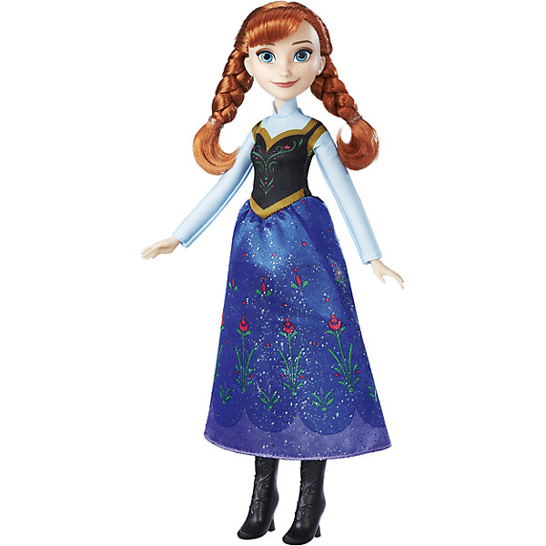 Классическая кукла Холодное Сердце, B5161/B5163, Hasbro Классическая кукла Холодное Сердце, B5161/B5163, HasbroХолодное Сердце<br>Характеристики товара:<br><br>• возраст: от 3 лет;<br>• материал: пластик, текстиль;<br>• высота куклы: 28 см;<br>• размер упаковки: 32,6х15,2х5 см;<br>• вес упаковки: 227 гр.;<br>• страна производитель: Китай.<br><br>Кукла «Холодное сердце» Hasbro — героиня известного мультфильма Дисней принцесса Анна. У Анны красивые голубые глаза и рыжие волосы, заплетенные в косички. Она одета в свой любимый сарафан с голубой юбкой и сапожки. У куклы подвижные ручки.<br><br>Куклу «Холодное сердце» Hasbro можно приобрести в нашем интернет-магазине.<br><br>Ширина мм: 50<br>Глубина мм: 152<br>Высота мм: 324<br>Вес г: 227<br>Возраст от месяцев: 36<br>Возраст до месяцев: 2147483647<br>Пол: Женский<br>Возраст: Детский<br>SKU: 6943655