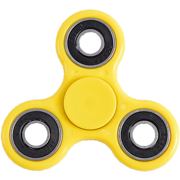 Спиннер для рук, желтый, металлический подшипник, Fidget Spinner