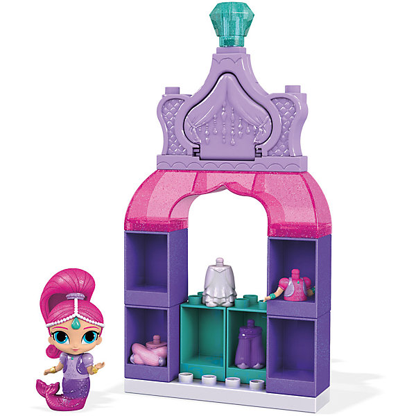 Игровой набор MEGA BLOKS Шиммер и Шайн Джинники - модницы Игровой набор MEGA BLOKS Шиммер и Шайн Джинники - модницыПластмассовые конструкторы<br>Характеристики товара:<br><br>• возраст: от 3 лет<br>• тип игрушки: конструктор<br>• материал: пластик;<br>• количество деталей: 18 шт.<br>• размер упаковки: 20,5X20,5X4,5<br>• страна бренда: США<br><br>Устрой себе день модных преображений вместе с восемью потрясающими образами для джиннов! Маленькие джинны могут собрать красивый гардероб для Шиммер и Шайн и нарядить их по своему вкусу!<br><br>Внутри очаровательных модных гардеробов ты найдешь все, что нужно для создания потрясающего образа. Совмещай разные наряды и аксессуары, чтобы создать множество образов для джиннов. Потом пожелай чего-то поистине удивительного, нажми кнопку на верхушке гардероба и получи восхитительный хвост русалки! <br><br>Игровой набор MEGA BLOKS Шиммер и Шайн Джинники - модницы можно купить в нашем интернет-магазине.<br><br>Ширина мм: 245<br>Глубина мм: 50<br>Высота мм: 245<br>Вес г: 362<br>Возраст от месяцев: 36<br>Возраст до месяцев: 2147483647<br>Пол: Унисекс<br>Возраст: Детский<br>SKU: 7014862