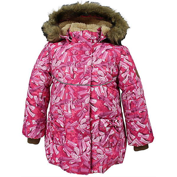 Куртка OLIVIA Huppa для девочки Куртка OLIVIA Huppa для девочкиЗимние куртки<br>Характеристики товара:<br><br>• модель: Olivia;<br>• цвет: фуксия;<br>• состав: 100% полиэстер;<br>• утеплитель: полиэстер,300 гр.;<br>• подкладка: Teddy Fur, тафта,полиэстер;<br>• сезон: зима;<br>• температурный режим: от -5 до - 30С;<br>• водонепроницаемость: 5000 мм;<br>• воздухопроницаемость: 5000 г/м2/24ч;<br>• особенности модели: c рисунком; с мехом на капюшоне;<br>• защитная планка молнии на кнопках;<br>• защита подбородка от защемления;<br>• мягкая меховая подкладка;<br>• безопасный капюшон крепится на кнопки и, при необходимости, отстегивается;<br>• искусственный мех на капюшоне съемный;<br>• спереди расположены два накладных кармана, с декором в виде бантиков;<br>• светоотражающие элементы для безопасности ребенка;<br>• трикотажные манжеты; <br>• страна бренда: Финляндия;<br>• страна изготовитель: Эстония.<br><br>Зимняя куртка с капюшоном Olivia для девочки изготовлена из водо и ветронепроницаемого, грязеотталкивающего материала. В куртке Olivia 300 грамм утеплителя, которые обеспечат тепло и комфорт ребенку при температуре от -5 до -30 градусов.Подкладка —Teddy Fur,тафта.<br><br>Функциональные элементы: капюшон отстегивается с помощью кнопок, мех отстегивается, защитная планка молнии на кнопках, защита подбородка от защемления, мягкая меховая подкладка, карманы без застежек, трикотажные манжеты, светоотражающие элементы. <br><br>Куртку Olivia для девочки бренда HUPPA можно купить в нашем интернет-магазине.<br><br>Ширина мм: 356<br>Глубина мм: 10<br>Высота мм: 245<br>Вес г: 519<br>Цвет: фуксия<br>Возраст от месяцев: 72<br>Возраст до месяцев: 84<br>Пол: Женский<br>Возраст: Детский<br>Размер: 122,80,86,92,98,104,110,116<br>SKU: 7024873