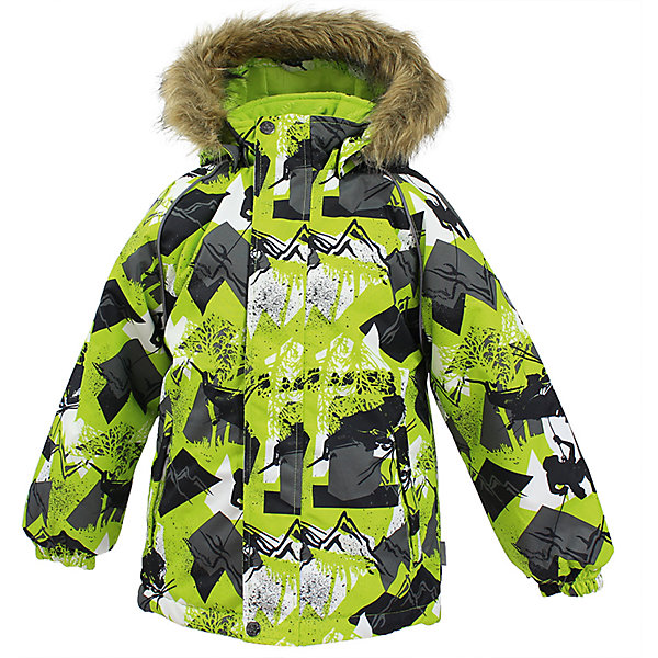 Куртка MARINEL Huppa для мальчика Куртка MARINEL Huppa для мальчикаВерхняя одежда<br>Характеристики товара:<br><br>• цвет: лайм;<br>• пол: мальчик;<br>• состав: 100% полиэстер;<br>• утеплитель: полиэстер 300 гр.;<br>• подкладка: тафта, флис;<br>• сезон: зима;<br>• температурный режим: от -5 до - 30С;<br>• водонепроницаемость: 10000 мм ;<br>• воздухопроницаемость: 10000 г/м2/24ч;<br>• особенности модели: c рисунком; с мехом на капюшоне;<br>• манжеты рукавов эластичные, на резинках;<br>• безопасный капюшон крепится на кнопки и, при необходимости, отстегивается;<br>• мех на капюшоне не съемный;<br>• молния с защитным клапаном;<br>• светоотражающие элементы для безопасности ребенка;<br>• страна бренда: Финляндия;<br>• страна изготовитель: Эстония.<br><br>Высококачественная мембрана не пропускает снег и влагу и отлично «дышит», что особенно важно, когда ребенок активно двигается. А современный синтетический утеплитель греет даже на сильном морозе и при этом не теряет своих свойств после многочисленных стирок.<br><br>Куртка прямого кроя с удлиненной спинкой и карманами на липучках. Утяжка по низу и планка на молнии исключает поддувание и попадание снега под куртку. Теплый капюшон с меховой опушкой легко отстегивается. Это предотвращает опасные ситуации во время игры, например, если капюшон ребенка за что-то зацепится. Светоотражающие элементы повышают безопасность ребенка при нахождении на улице при любой видимости и в темное время суток. <br><br>Функциональные элементы: капюшон отстегивается с помощью кнопок, мех не отстегивается, защитная планка молнии на липучке, защита подбородка от защемления, карманы без застежек, манжеты на резинке, утяжка по подолу, светоотражающие элементы. <br><br>Куртку Marinel для мальчика фирмы HUPPA можно купить в нашем интернет-магазине.<br><br>Ширина мм: 356<br>Глубина мм: 10<br>Высота мм: 245<br>Вес г: 519<br>Цвет: зеленый<br>Возраст от месяцев: 48<br>Возраст до месяцев: 60<br>Пол: Мужской<br>Возраст: Детский<br>Размер: 110,140,134,128,122,116<br>SKU: 7027372
