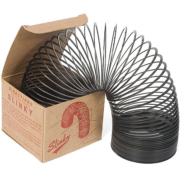 Пружинка Slinky "Ретро", черный металл