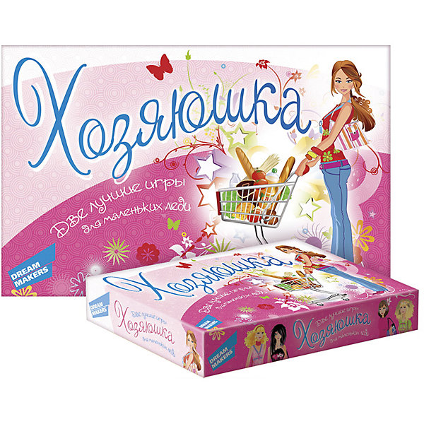 Настольная игра Хозяюшка Dream makers Настольная игра Хозяюшка Dream makersНастольные игры для всей семьи<br>Характеристики товара:<br><br>• возраст: от 5 лет;<br>• в комплекте: игровое поле, карточки с продуктами 30 шт., дисконтные карты 5 шт., карточки рецептов 6 шт., карточки акций 9 шт., игральные фишки 4 шт., кубик игральный, денежные купоны 50 шт., правила игры.;<br>• вес: 520 гр.;<br>• размер упаковки: 36х23,5х5,5 см;<br>• упаковка: картонная коробка.<br><br>Настольная экономическая игра «Хозяюшка» позволит окунуться в атмосферу современного супермаркета. Научит девочек планировать бюджет своих покупок, используя скидки, акции и дисконтные карты. А победит та девочка, которая удачнее прочих сможет распорядиться своими деньгами и первой соберет все необходимые продукты.<br><br>Детскую настольную игру «Хозяюшка» можно купить в нашем интернет-магазине.<br><br>Ширина мм: 360<br>Глубина мм: 235<br>Высота мм: 55<br>Вес г: 520<br>Возраст от месяцев: 60<br>Возраст до месяцев: 2147483647<br>Пол: Женский<br>Возраст: Детский<br>SKU: 7040268