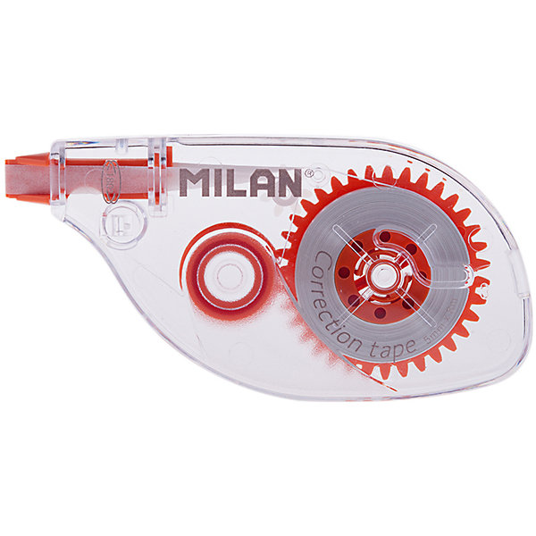 Корректирующая лента 5мм*8м Milan Корректирующая лента 5мм*8м MilanШкольные аксессуары<br>Ширина ленты: 5<br>Длина намотки: 8<br>Цвет корпуса: прозрачный<br>Эргономичный корпус: да<br>Подходит для левшей: да<br>Возможность замены блока: нет<br>Упаковка ед. товара: блистер с европодвесом<br>Сухая корректирующая лента. Одноразовый картридж. Подходит для левшей из-за вращающегося наконечника. Коррекция на всех типах бумаги. Быстро, чисто и точно<br><br>Ширина мм: 110<br>Глубина мм: 50<br>Высота мм: 20<br>Вес г: 36<br>Возраст от месяцев: 84<br>Возраст до месяцев: 2147483647<br>Пол: Унисекс<br>Возраст: Детский<br>SKU: 7044299
