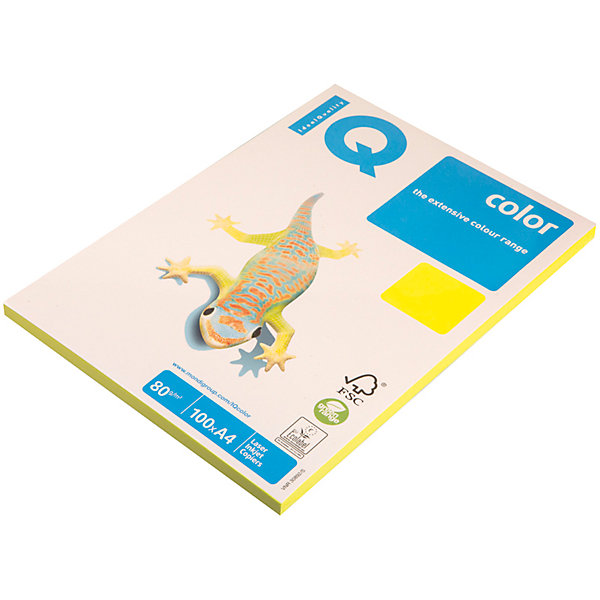 Бумага "IQ Color neon" А4 100 листов IQ, жёлтый неон