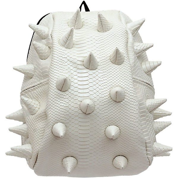 Рюкзак Gator Half, LUXE White, цвет белый Рюкзак Gator Half, LUXE White, цвет белыйРюкзаки<br>Характеристики товара:<br><br>• цвет: белый;<br>• возраст: от 3 лет;<br>• вес: 0,6 кг;<br>• размер: 36х31х15 см;<br>• особенности модели: с пузырями;<br>• большое отделение на молнии;<br>• дополнительный карман на задней стенке рюкзака;<br>• мягкие регулируемые лямки;<br>• ортопедическая спинка с вентиляцией;<br>• два дополнительных боковых кармана на молнии;<br>• материал: поливинил;<br>• страна бренда: США;<br>• страна изготовитель: Китай.<br><br>Удобный рюкзак для детей Madpax «Gator Full» непременно понравится детям. Малый вес рюкзака позволяет ребенку носить с собой все необходимое для учебы, при этом не перегружая позвоночник. Стильный шипованный дизайн с имитацией кожи рептилий выделяют рюкзак Мэдпакс Гатор Фулл среди аналогичных моделей. <br><br>Удобное расположение дополнительных кармашков позволяет ребенку с легкостью доставать необходимые ему вещи. Специальная спинка рюкзака Гатор Фулл обеспечивает постоянную вентиляцию спины. Мягкие ремни регулируются в зависимости от роста ребенка. Рюкзак «Gator Full» – это стильная и удобная модель, которая предназначена для ежедневного ношения. <br><br>Рюкзак «Gator Full» можно купить в нашем интернет-магазине.<br><br>Ширина мм: 360<br>Глубина мм: 310<br>Высота мм: 150<br>Вес г: 600<br>Возраст от месяцев: 36<br>Возраст до месяцев: 720<br>Пол: Унисекс<br>Возраст: Детский<br>SKU: 7054080