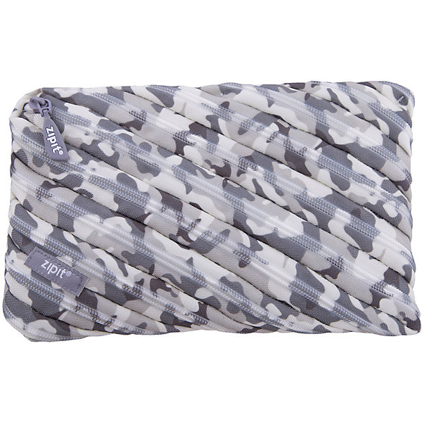 Пенал-сумочка CAMO JUMBO POUCH, цвет серый камуфляж Пенал-сумочка CAMO JUMBO POUCH, цвет серый камуфляжПеналы без наполнения<br>Характеристики товара:<br><br>• цвет: серый камуфляж;<br>• возраст: от 3 лет;<br>• вес: 0,1 кг;<br>• размер: 23х2х15 см;<br>• одно вместительное отделение;<br>• изготовлен из длинной молнии;<br>• молнию можно полностью расстегнуть;<br>• материал: полиэстер;<br>• страна бренда: США;<br>• страна изготовитель: Китай.<br><br>Этот пенал из гибкой молнии выполнен в приятном камуфляжном оттенке. Стоит обратить внимание на его практичный размер и форму, надежную застежку и вместительность. <br><br>Аксессуар вполне может послужить не только школьникам! Его можно использовать как косметичку, сумку для мелочей, чехол для техники. Стильные детали и актуальная расцветка – это дополнительные плюсы модели. <br><br>Пенал-сумочка «Camo Jumbo Pouch» можно купить в нашем интернет-магазине.<br><br>Ширина мм: 230<br>Глубина мм: 20<br>Высота мм: 150<br>Вес г: 100<br>Возраст от месяцев: 36<br>Возраст до месяцев: 720<br>Пол: Унисекс<br>Возраст: Детский<br>SKU: 7054166