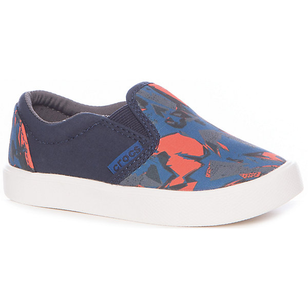 Слипоны CitiLane Novelty Slip-on K Слипоны CitiLane Novelty Slip-on KСлипоны<br>Характеристики товара:<br><br>• цвет: синий<br>• внешний материал: текстиль<br>• внутренний материал: текстиль<br>• стелька: текстиль<br>• подошва: ТПР<br>• сезон: лето<br>• подошва не скользит <br>• анатомические <br>• страна бренда: США<br>• страна производства: Китай<br><br>Детские слипоны Крокс декорированы модным принтом. Популярная обувь Crocs для детей обеспечивает комфортный микроклимат ногам на весь день. Удобные слипоны Crocs сделаны из легкого дышащего текстиля. Благодаря новейшим технологиям ноги в таких слипонах для ребенка не устают и не скользят. <br><br>Слипоны CitiLane Novelty Slip-on K Crocs (Крокс) для девочки можно купить в нашем интернет-магазине.<br><br>Ширина мм: 227<br>Глубина мм: 145<br>Высота мм: 124<br>Вес г: 325<br>Цвет: синий<br>Возраст от месяцев: 132<br>Возраст до месяцев: 144<br>Пол: Мужской<br>Возраст: Детский<br>Размер: 34/35,33/34,31/32,30,29,28,27,26,25<br>SKU: 7063663