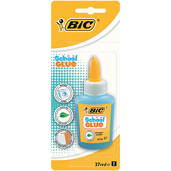 Клей Bic, 37 мл Клей Bic, 37 млШкольные аксессуары<br>Характеристики:<br><br>• возраст: от 5 лет<br>• объем: 37 мл.<br>• упаковка: блистер<br><br>Оттеночный клей с удобным аппликатором для точечного нанесения. Идеально подходит для бумаги и картона. На водной основе. Легко смывается с большинства материалов.<br><br>BIC Клей школьный 37 мл, блистер можно купить в нашем интернет-магазине.<br><br>Ширина мм: 25<br>Глубина мм: 80<br>Высота мм: 197<br>Вес г: 54<br>Возраст от месяцев: 60<br>Возраст до месяцев: 2147483647<br>Пол: Унисекс<br>Возраст: Детский<br>SKU: 7065339