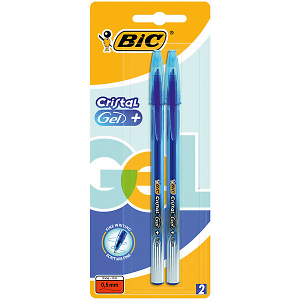 Гелевые ручки Bic Cristal Gel, 2 шт (синие) Гелевые ручки Bic Cristal Gel, 2 шт (синие)Письменные принадлежности<br>Характеристики:<br><br>• возраст: от 5 лет<br>• в наборе: гелевые ручки 2 шт.<br>• цвет чернил: синий<br>• корпус: прозрачный пластиковый<br>• толщина линии: 0,5 мм.<br>• упаковка: блистер<br>• размер упаковки: 20х6х2 см.<br><br>Набор из двух гелевых ручек с тонким пишущим узлом, обеспечивающим яркое и мягкое письмо. Дизайн ручек выполнен с эффектом «Металлик». Удобная область грипа обеспечивает более удобное письмо.<br><br>Набор гелевых ручек Bic Cristal Gel - незаменимый атрибут в офисе, дома или школе. Подходит для экзаменов (ЕГЭ, ГИА).<br><br>BIC Набор ручек гелевых Cristal Gel, 2 шт., цвет синий можно купить в нашем интернет-магазине.<br><br>Ширина мм: 16<br>Глубина мм: 80<br>Высота мм: 197<br>Вес г: 22<br>Возраст от месяцев: 60<br>Возраст до месяцев: 2147483647<br>Пол: Унисекс<br>Возраст: Детский<br>SKU: 7065355