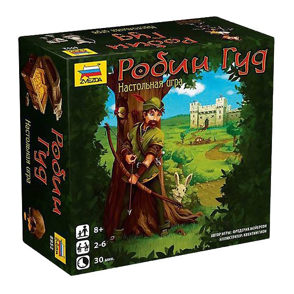 Настольная игра Звезда Робин Гуд Настольная игра Звезда Робин ГудНастольные игры ходилки<br>Игра настольная Робин Гуд<br><br>Ширина мм: 165<br>Глубина мм: 165<br>Высота мм: 70<br>Вес г: 185<br>Возраст от месяцев: 72<br>Возраст до месяцев: 180<br>Пол: Унисекс<br>Возраст: Детский<br>SKU: 7086579
