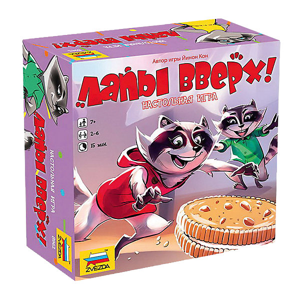Настольная игра Звезда Лапы вверх! Настольная игра Звезда Лапы вверх!Настольные игры для всей семьи<br>Игра настольная. Лапы вверх!<br><br>Ширина мм: 160<br>Глубина мм: 160<br>Высота мм: 70<br>Вес г: 220<br>Возраст от месяцев: 72<br>Возраст до месяцев: 180<br>Пол: Унисекс<br>Возраст: Детский<br>SKU: 7086585